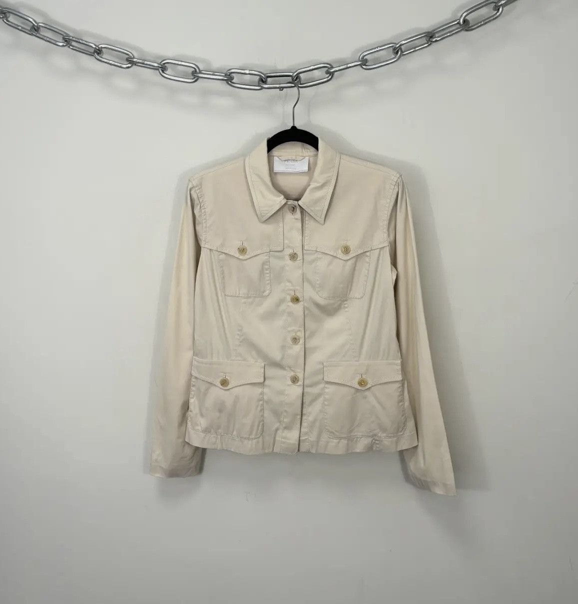 Prada Prada Women’s Rare Classic Luxury Cotton Nylon Jacket Size M / US 6-8 / IT 42-44 - 1 Thumbnail