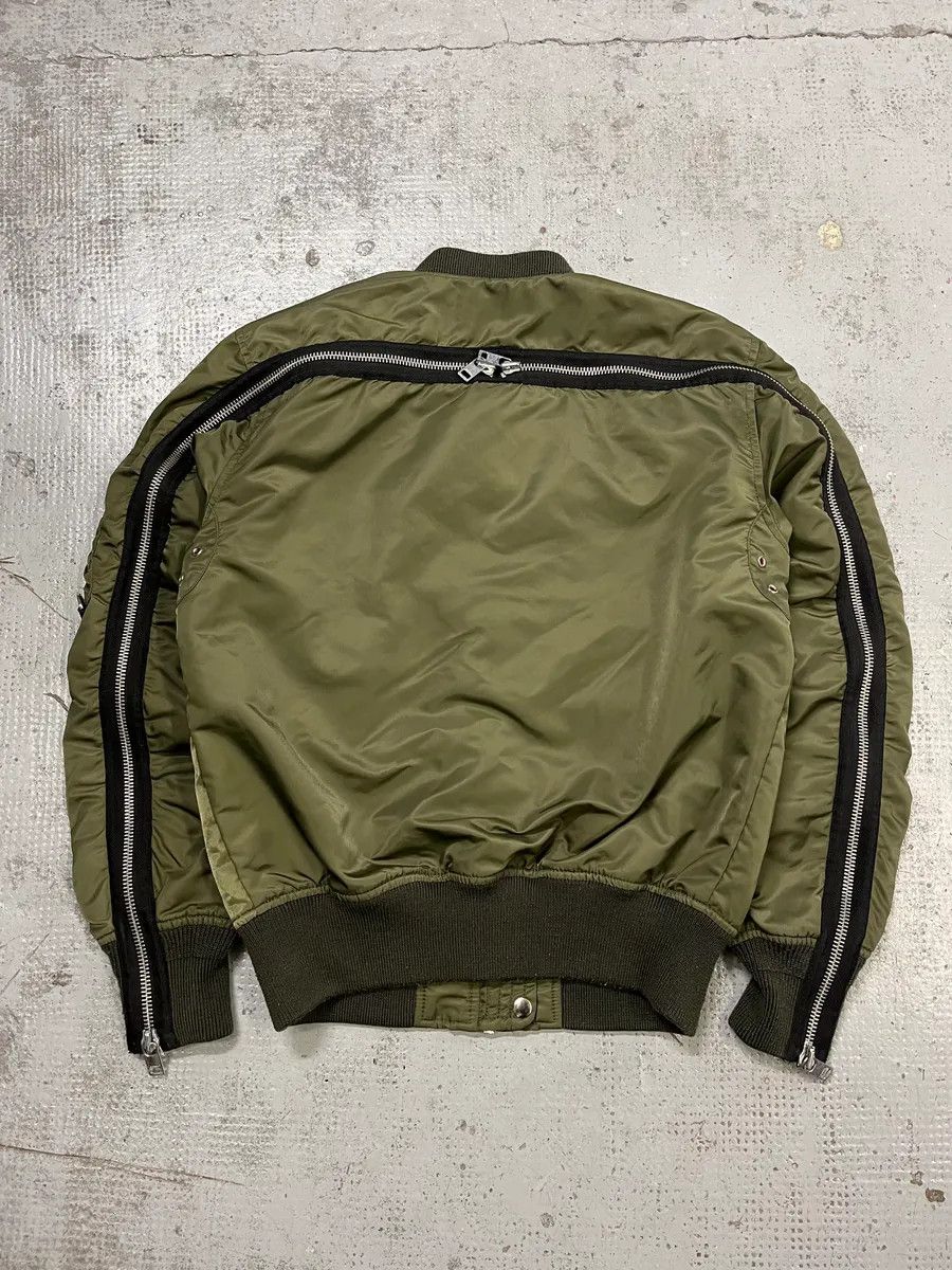 Diesel Diesel Olive Multi-Pocket Back Zip Olive Cargo Bomber Jacket Size US M / EU 48-50 / 2 - 2 Thumbnail