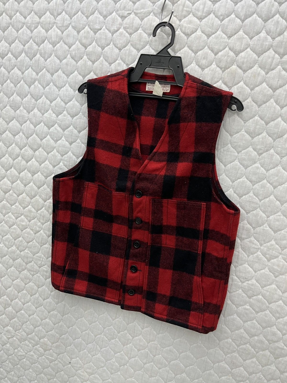 🔥🔥🔥STEALS VINTAGE FILSON MACKINAW WOOL VEST STYLE 20