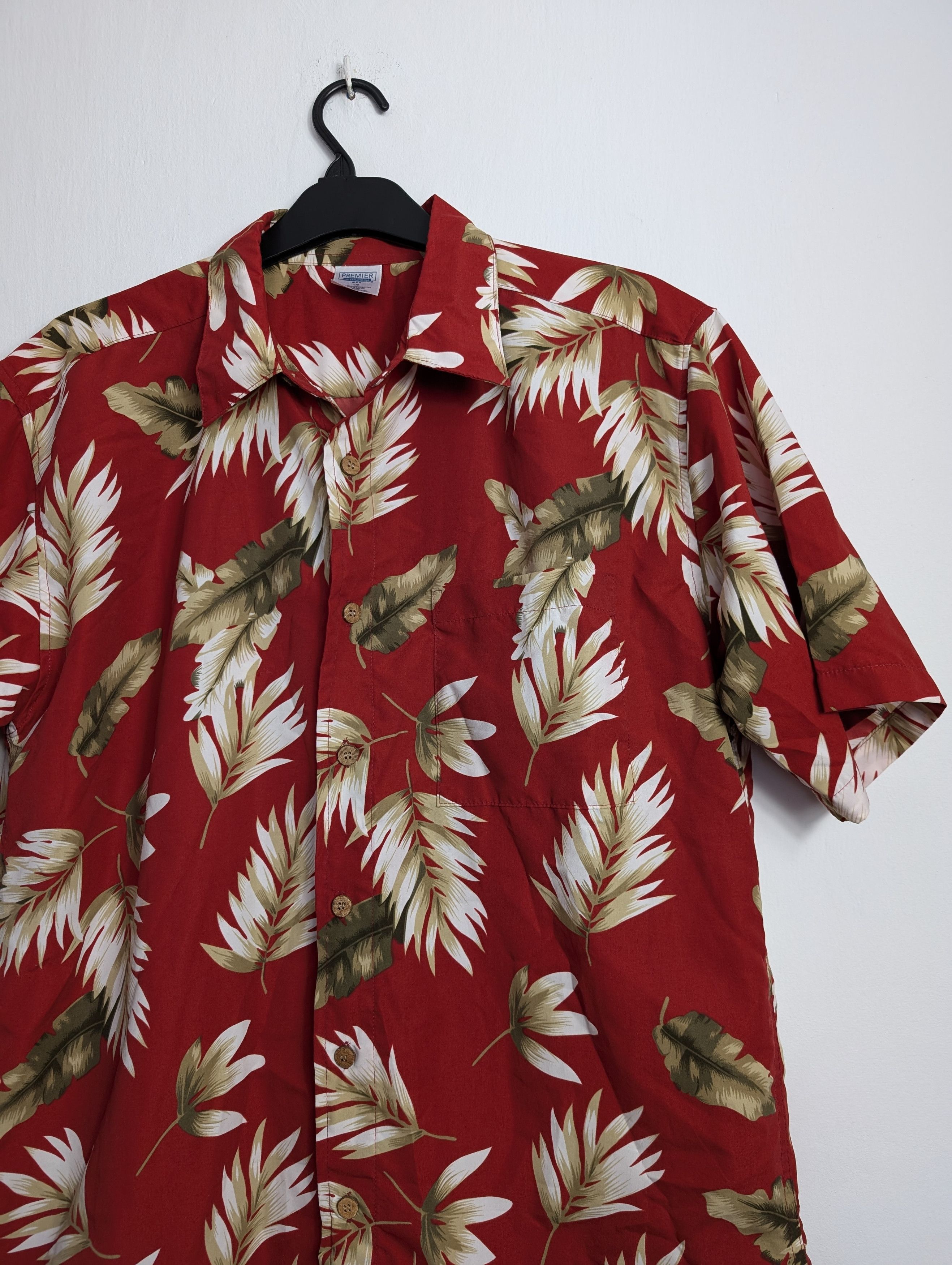 Vintage Vintage Y2K Hawaiian Shirt - Summer Floral Palm Tree Print Size US L / EU 52-54 / 3 - 2 Thumbnail