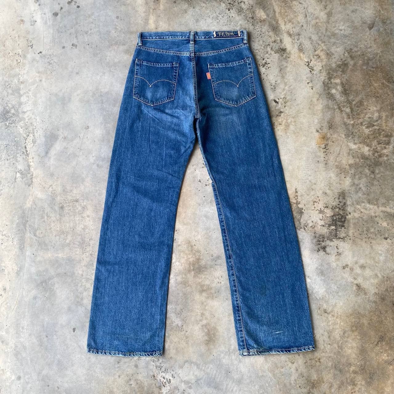 45rpm VINTAGE 90S 45RPM DENIM BLUEWASH STRAIGHT LEG Size US 30 / EU 46 - 5 Thumbnail