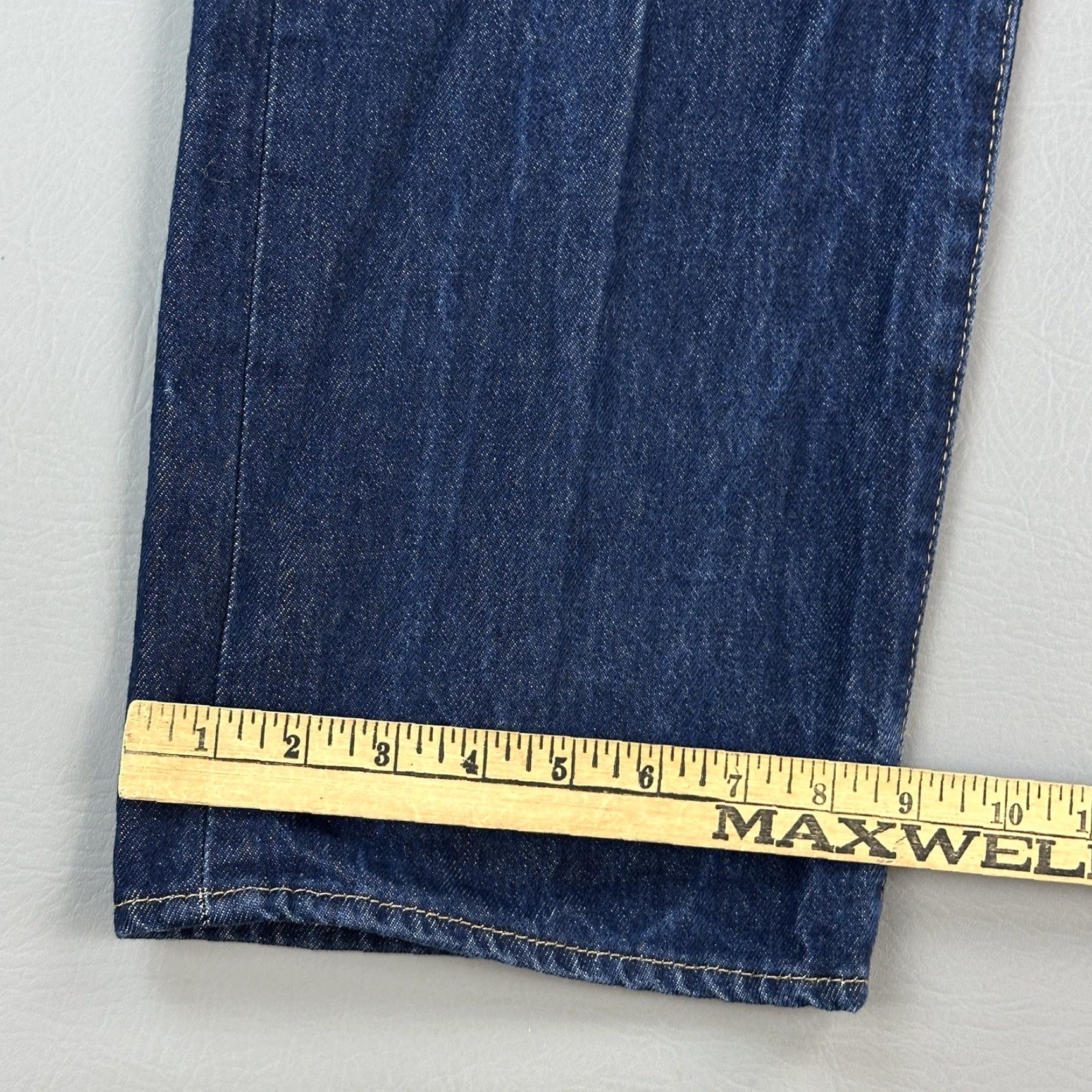 Levi's Levi's 501 Jeans Mens 42x34 Dark Wash Original Shrink To Fit Button Fly Denim Blue 80s 90s Cowboy Retro USA Jeans Mens Regular Size US 42 / EU 58 - 4 Thumbnail