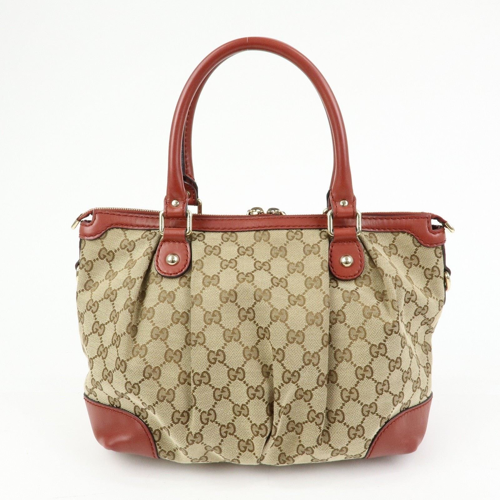 Gucci Gucci Interlocking G GG Supreme Satchel Tan Size ONE SIZE - 2 Thumbnail