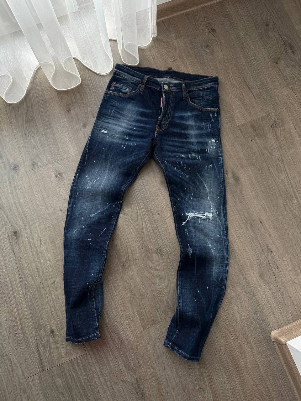 Dsquared2 × Vintage Vintage Disquared2 Denim Big Logo Pants Size US 32 / EU 48 - 6 Thumbnail