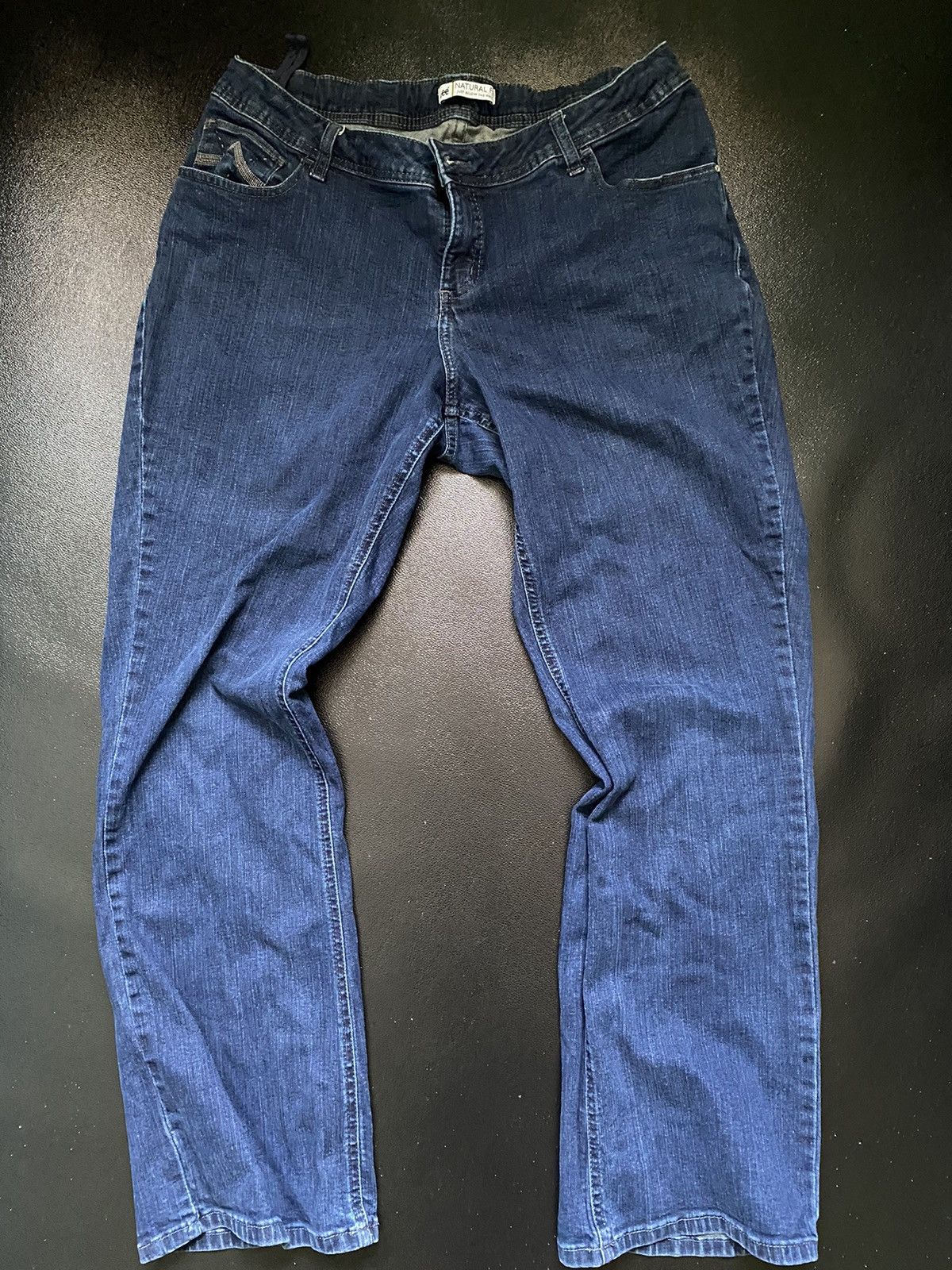 Lee × Vintage Dark Blue Lee Denim Size 34" / US 12 / IT 48 - 1 Thumbnail
