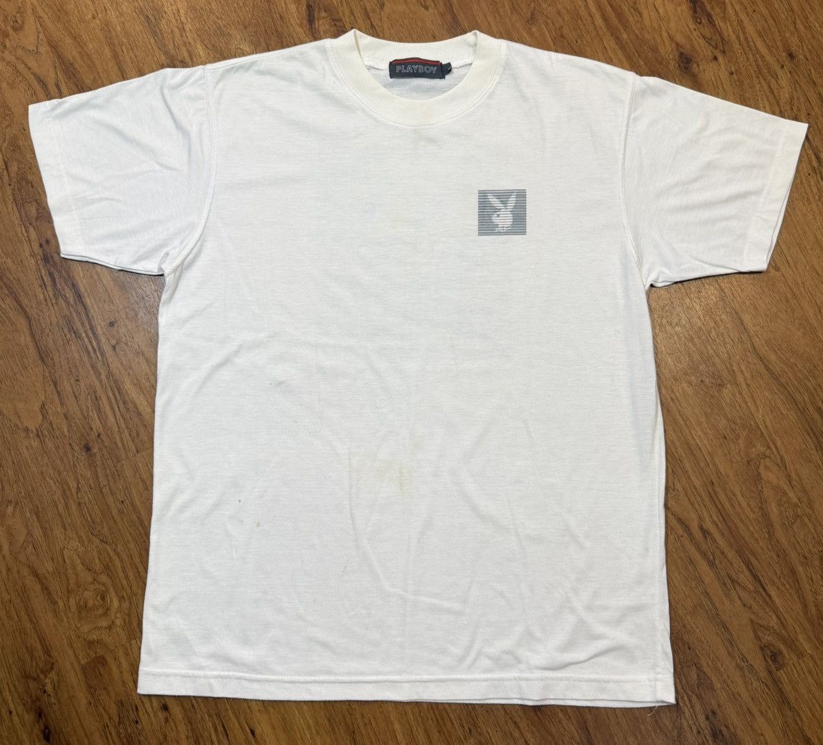 Playboy Vintage 90’s Playboy T Shirt L White Muscle 100% Authentic Size US L / EU 52-54 / 3 - 3 Thumbnail