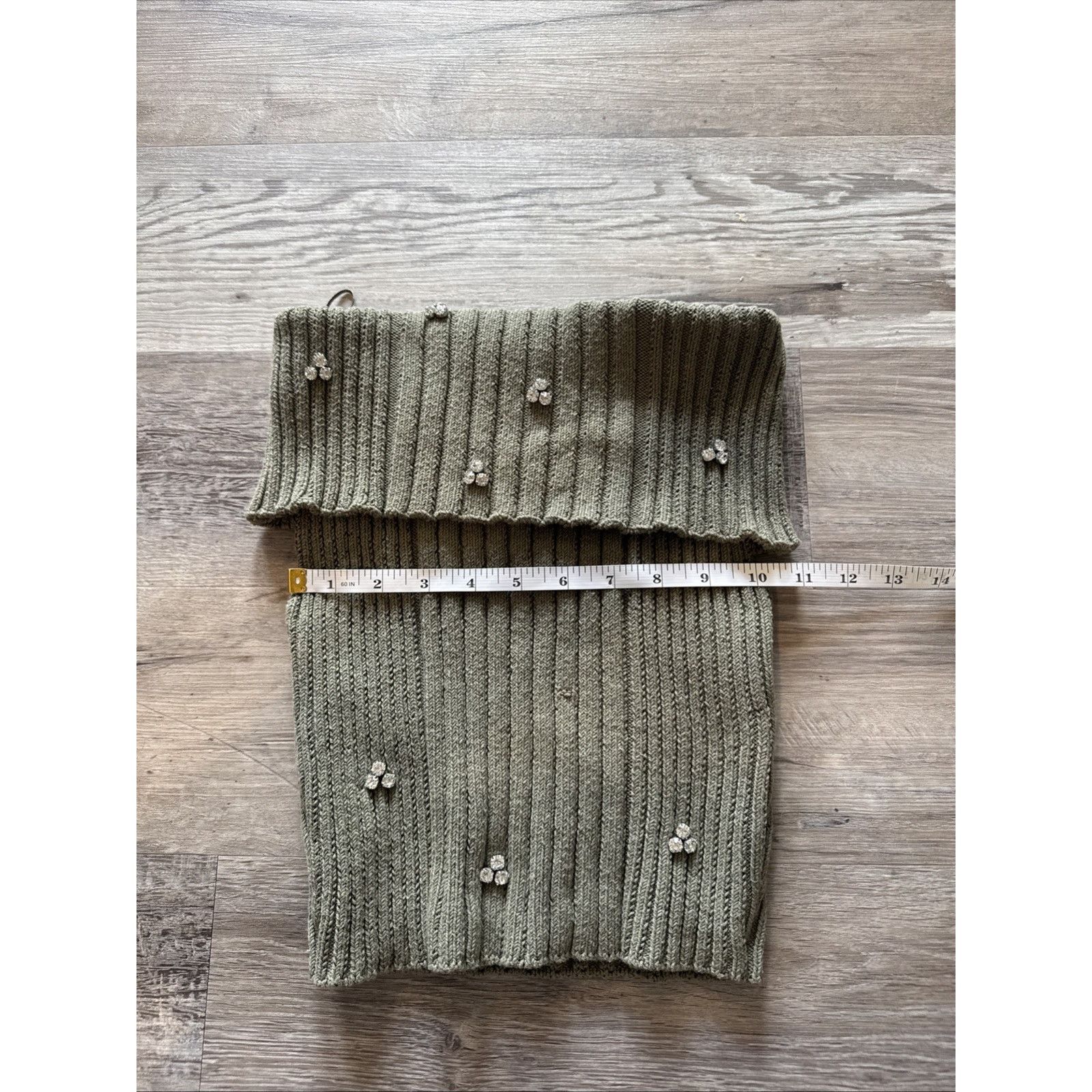 Zara ZARA Jewel Beaded off the shoulder knit top Size XS Size XS / US 0-2 / IT 36-38 - 3 Thumbnail