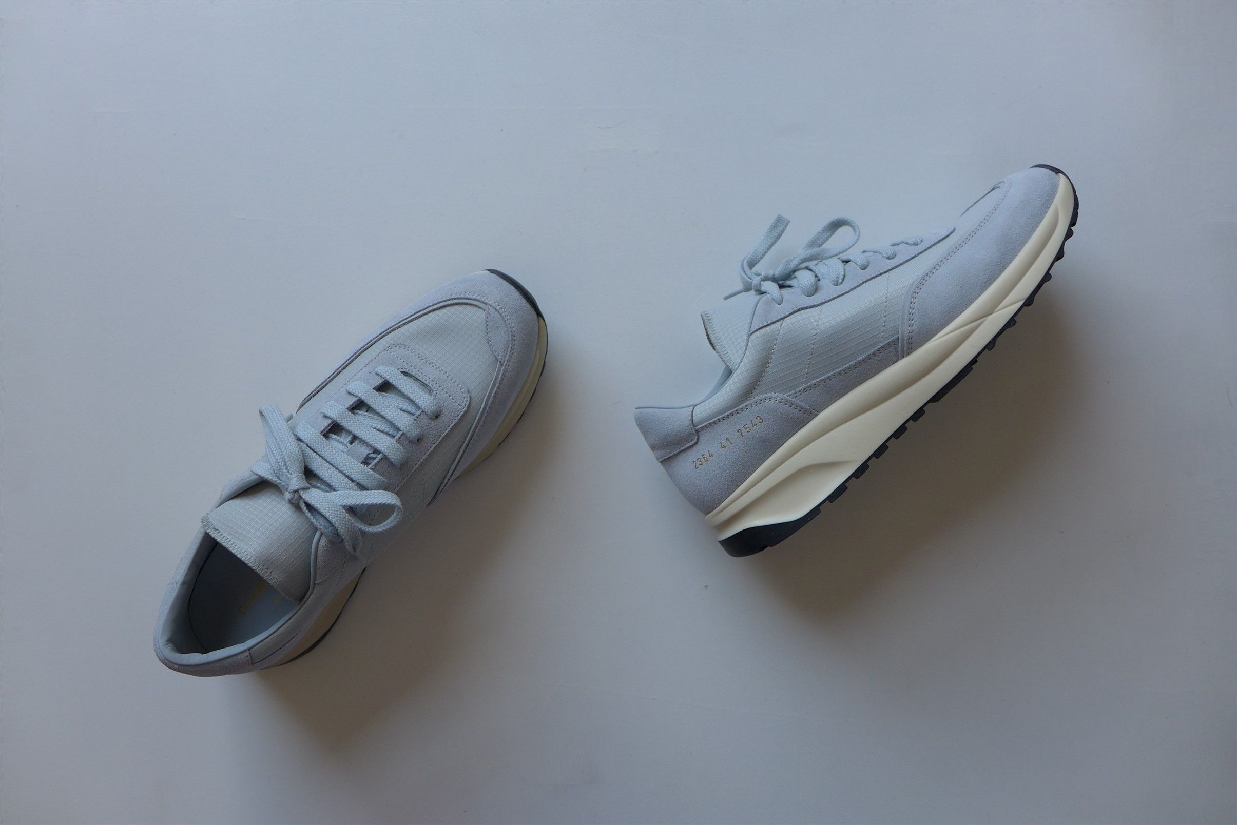 Common Projects Common Projects Track 80 Sneakers - Grey Suede & Ripstop Size US 8 / EU 41 - 5 Thumbnail