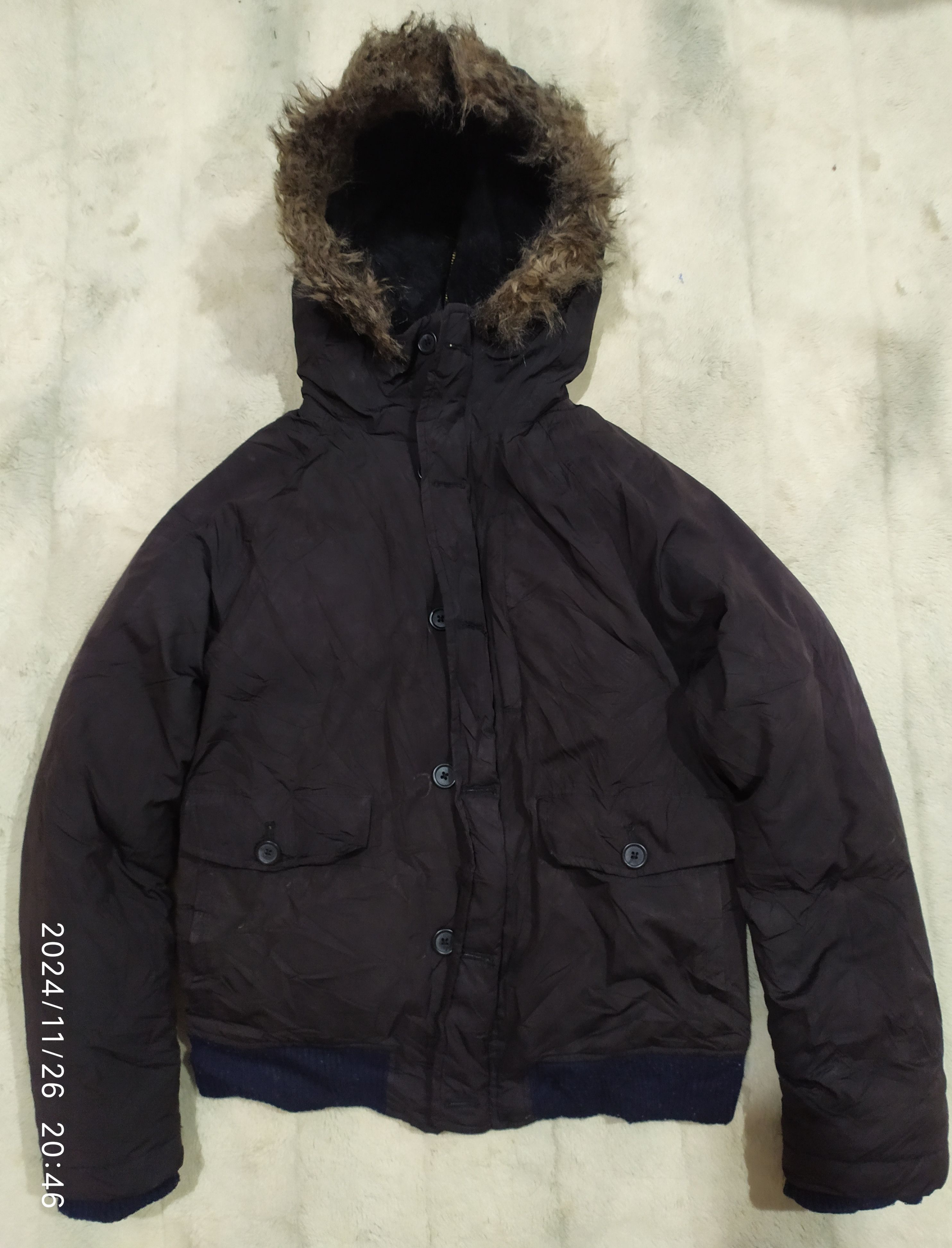 If Six Was Nine × Japanese Brand × Le Grande Bleu (L.G.B.) Japanese Gap hoodie fur jacket ifsixwasnine lgb style i Size US S / EU 44-46 / 1 - 1 Thumbnail