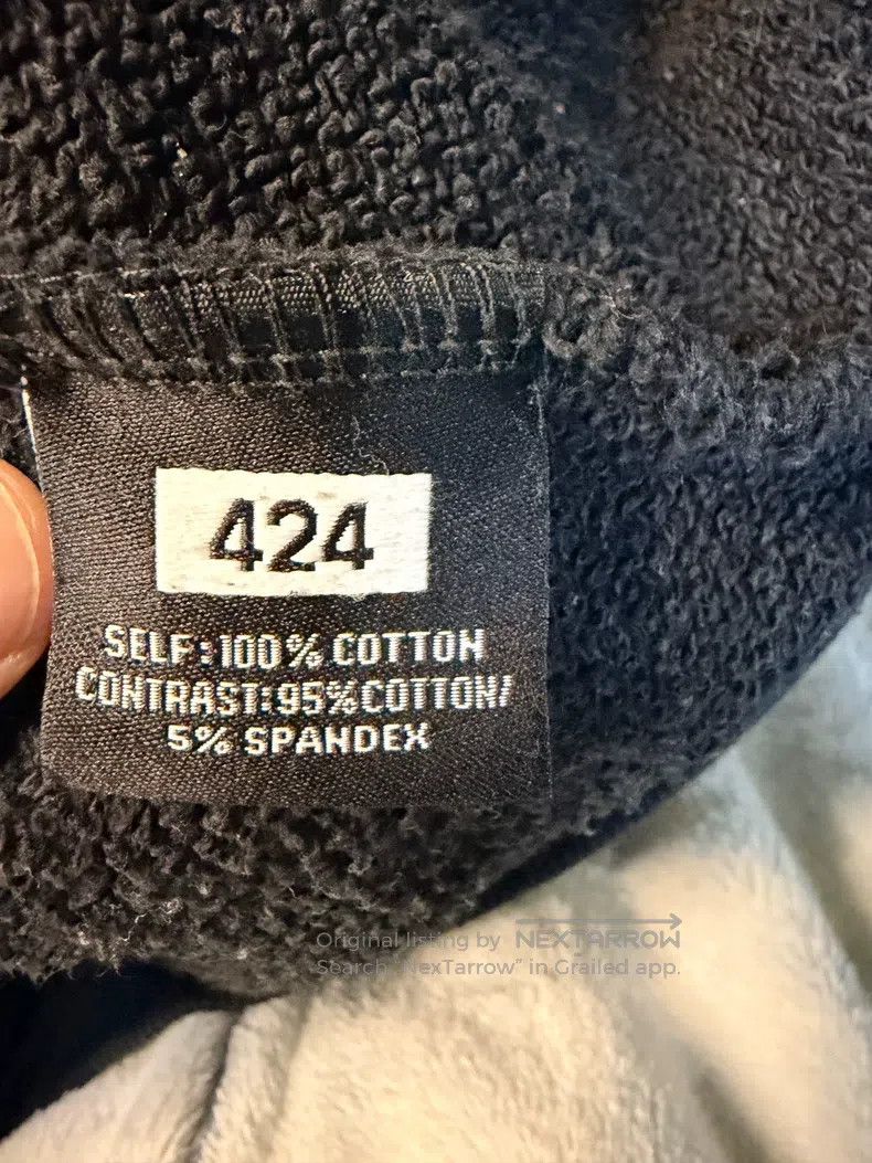 424 424 Embroidered Hooded Sweatshirt Size US L / EU 52-54 / 3 - 4 Thumbnail
