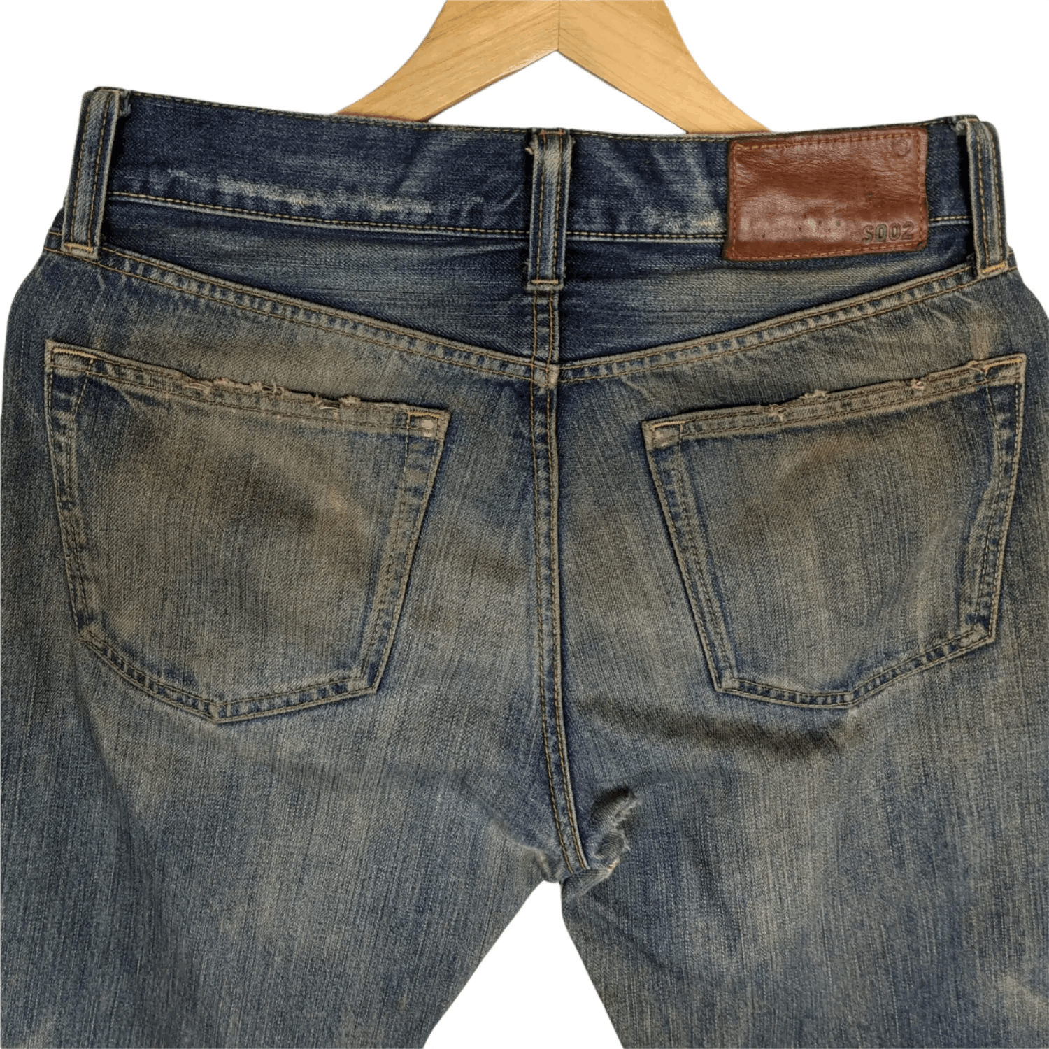 Uniqlo Vintage 2000's UNIQLO Japan Distressed Denim Jeans Pant Size US 30 / EU 46 - 8 Thumbnail