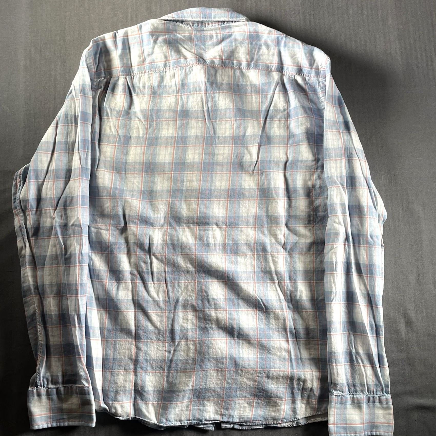 Faherty Faherty Shirt Mens Large Blue Plaid Long Sleeve Button-Up Shirt Size US L / EU 52-54 / 3 - 4 Thumbnail