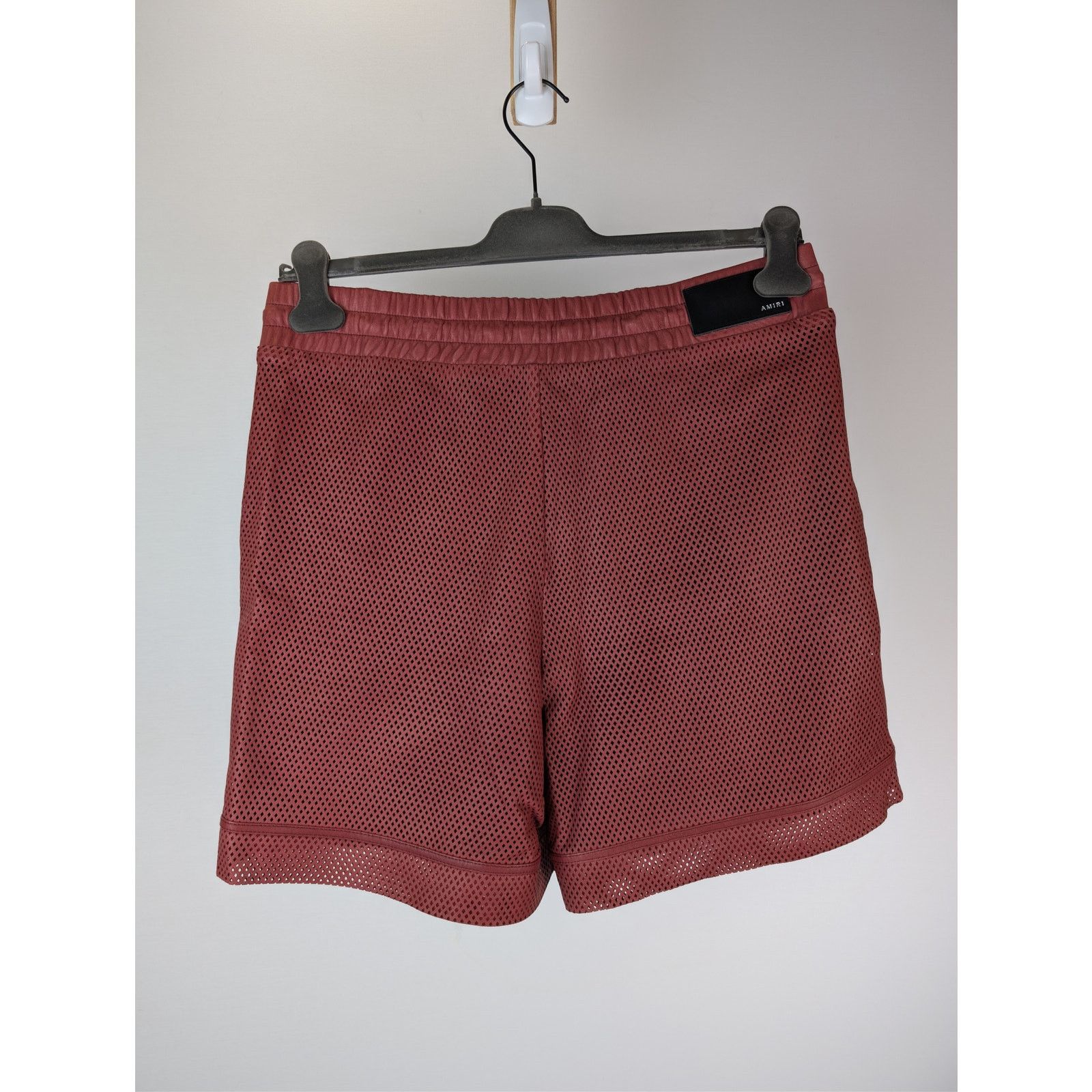 Amiri o1rshd1 MA Perforated Leather Shorts in Sun Dried Tomato Size US 32 / EU 48 - 12 Thumbnail