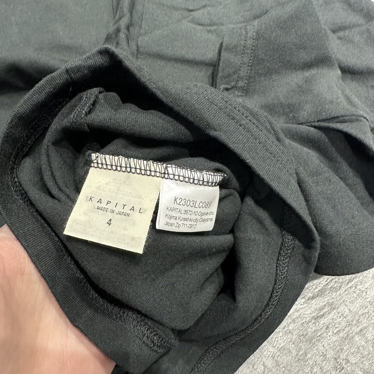 Kapital Kapital Coneybowy Pocket LS Tee Size US XL / EU 56 / 4 - 4 Thumbnail