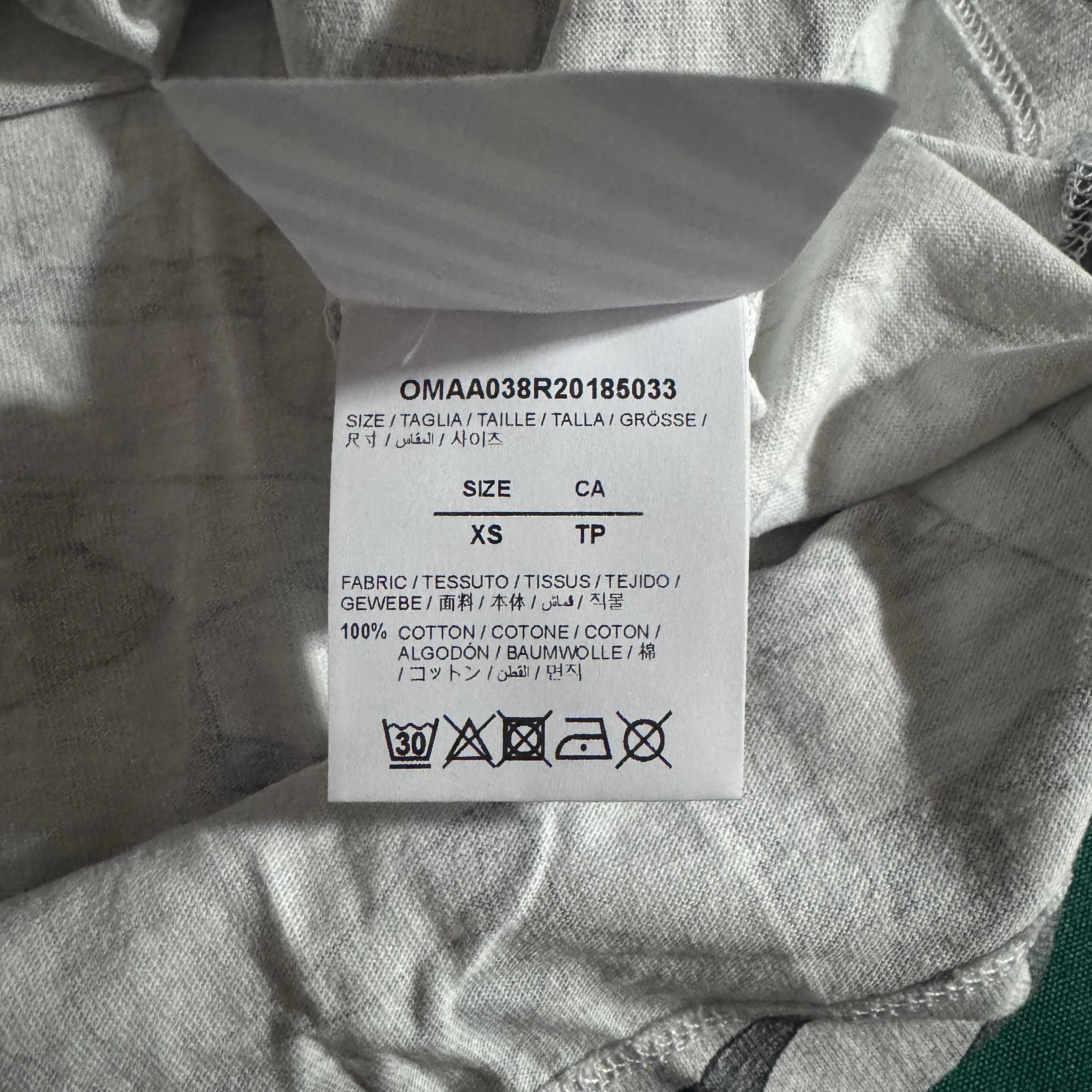 Off-White Grey Arrows Pattern Oversized T-Shirt Size US XS / EU 42 / 0 - 7 Thumbnail
