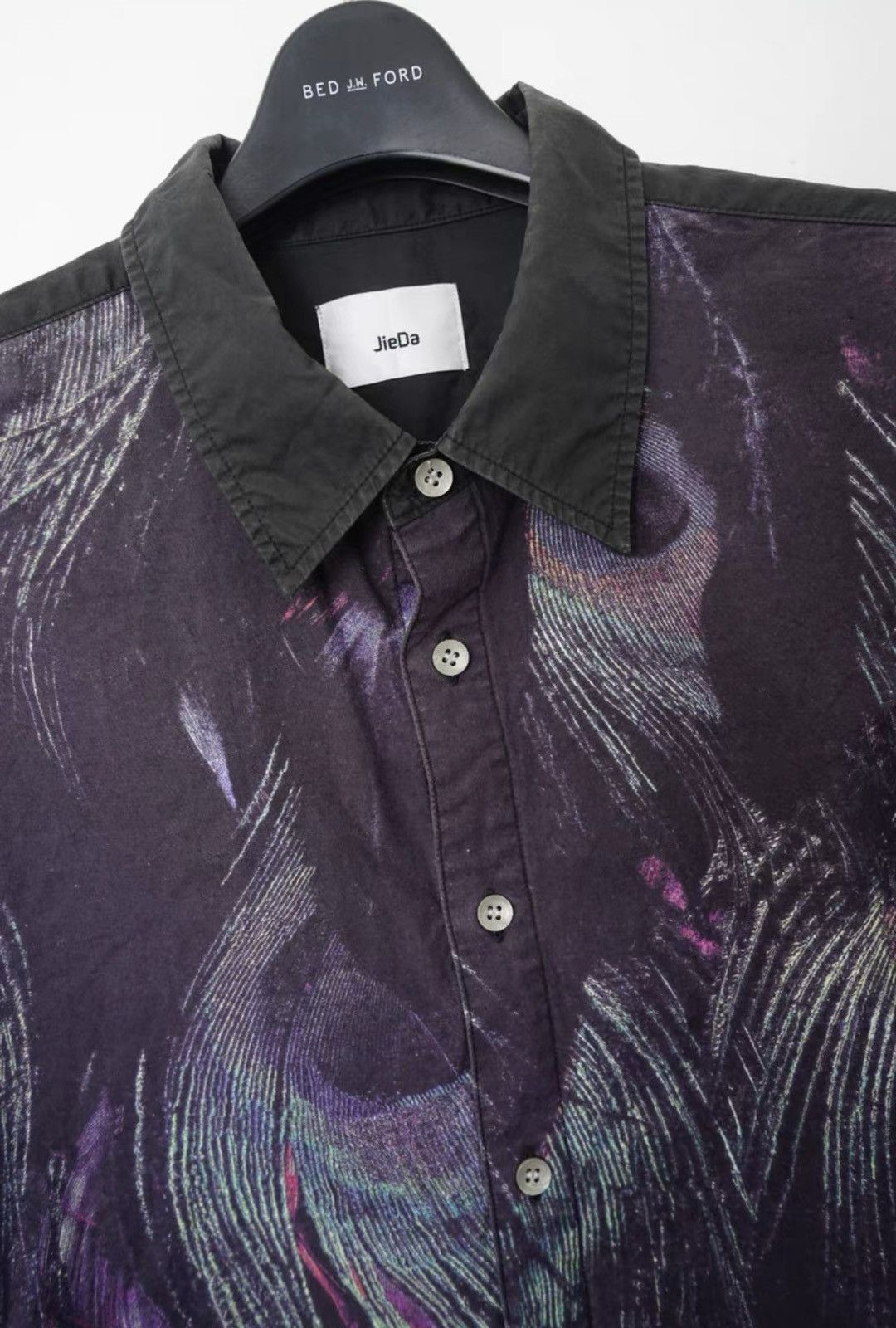 JieDa JieDa Peacock Print Loose Shirt Size US S / EU 44-46 / 1 - 5 Thumbnail