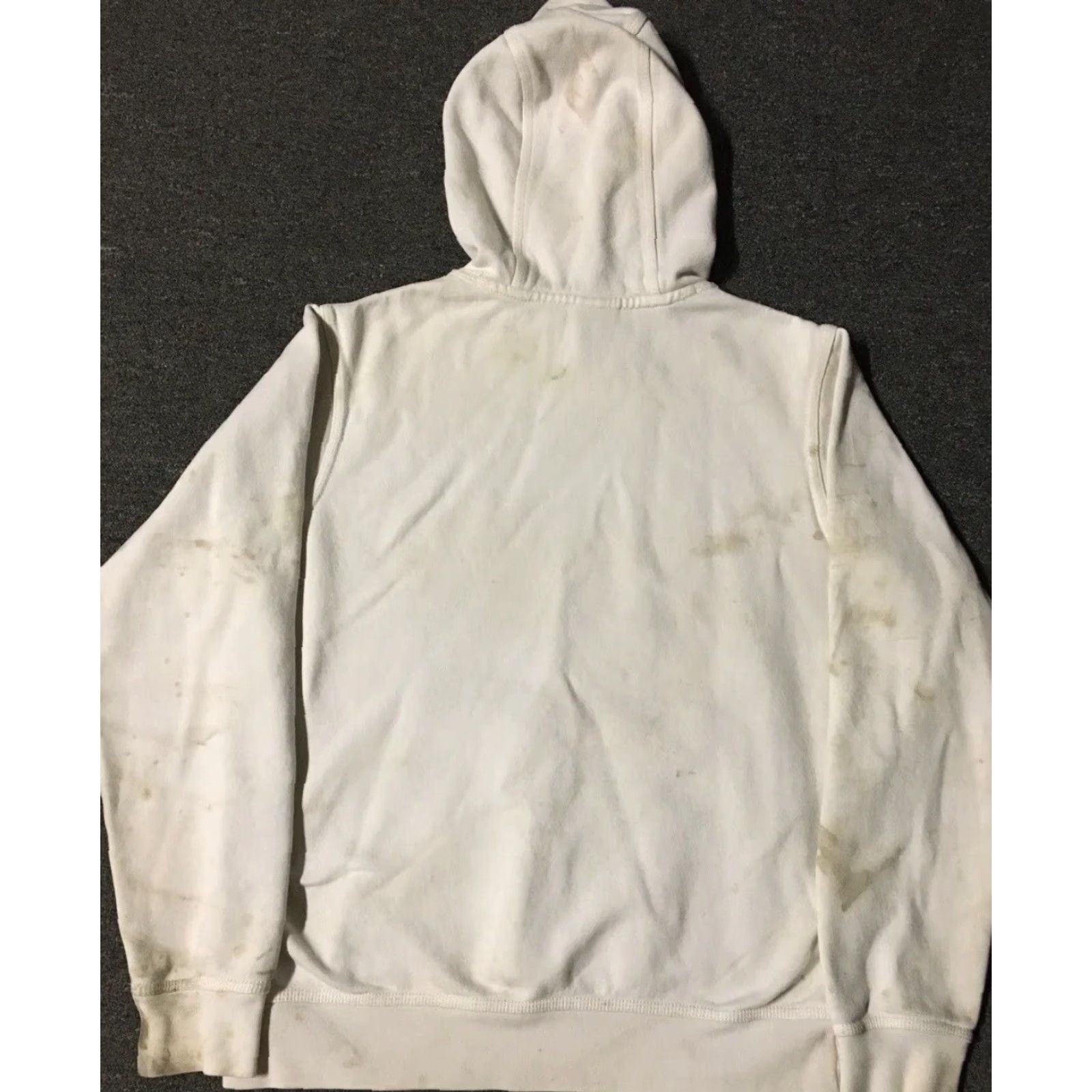 Nike VINTAGE Nike Swoosh Thrashed Faded Distressed Hoodie M White Mens Medium 90s Grunge Skate Fashion Retro USA Logo Size US M / EU 48-50 / 2 - 6 Thumbnail