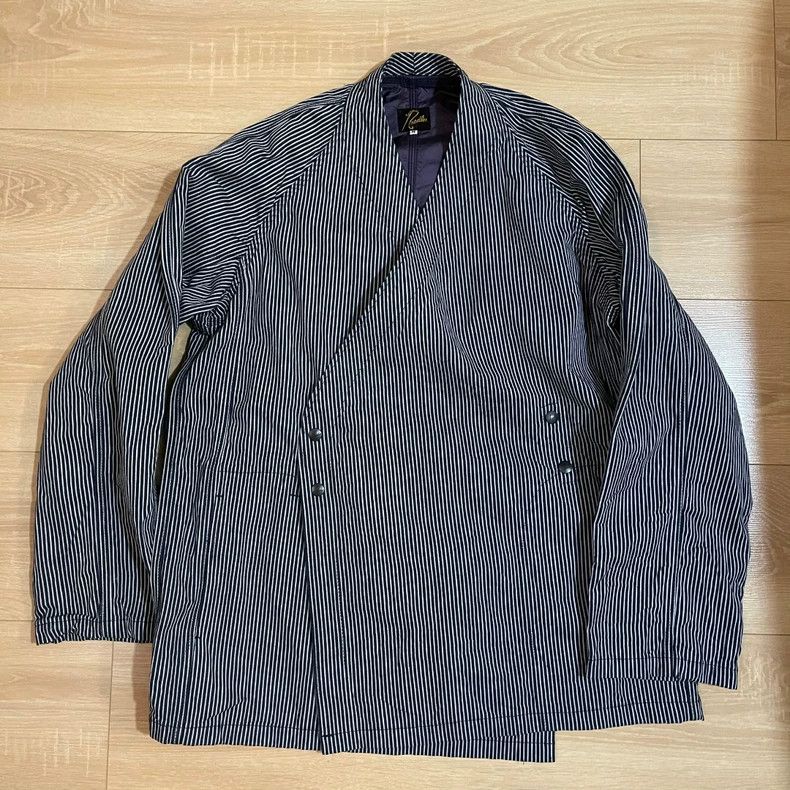 Needles Needls Striped Monk Coat Made in Japan - dmc Size US M / EU 48-50 / 2 - 1 Thumbnail