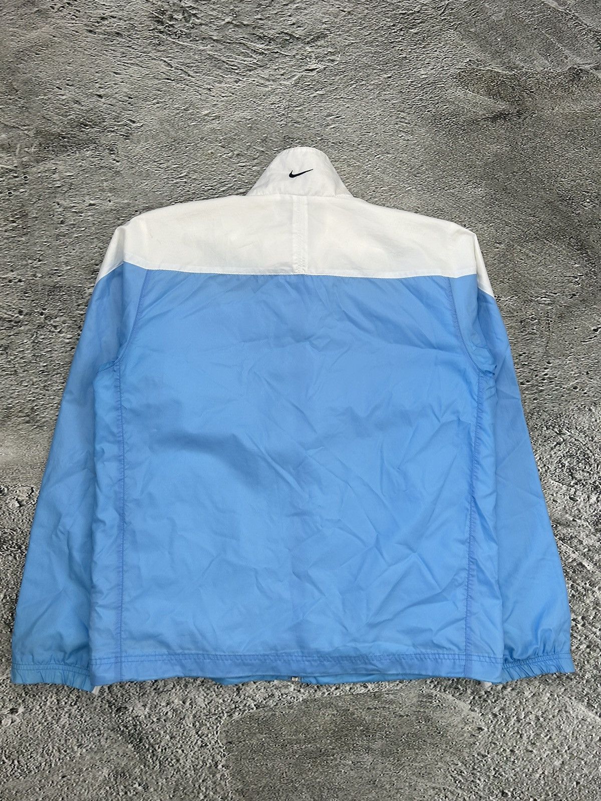 Nike Nike track jacket nylon baby blue white vintage drill Y2K TN Size US M / EU 48-50 / 2 - 8 Thumbnail