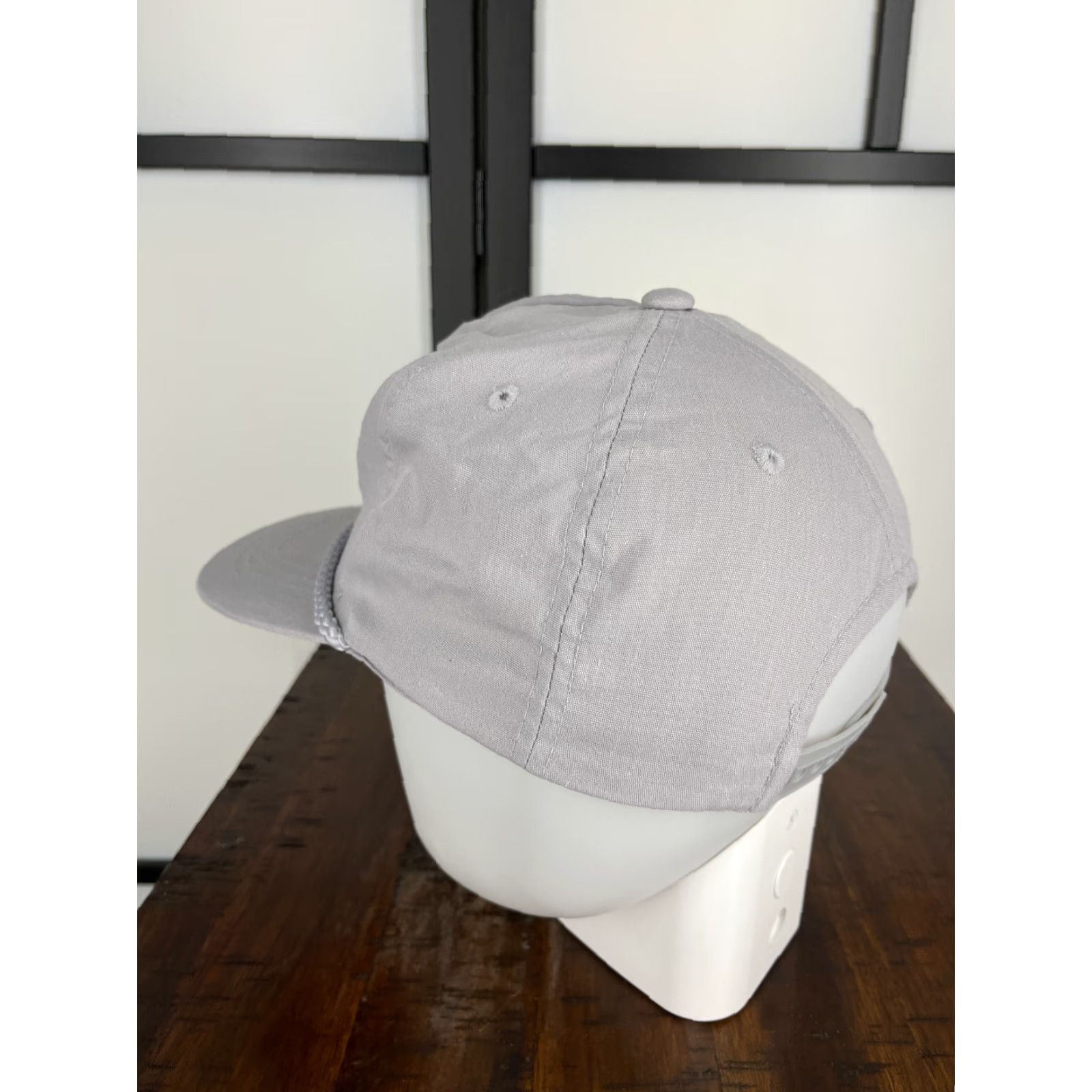 Vintage VINTAGE VTG QB Cos Hangar Hat Cap Snap Back Adult One Size Gray Cotton Polyester Blend Size ONE SIZE - 5 Thumbnail