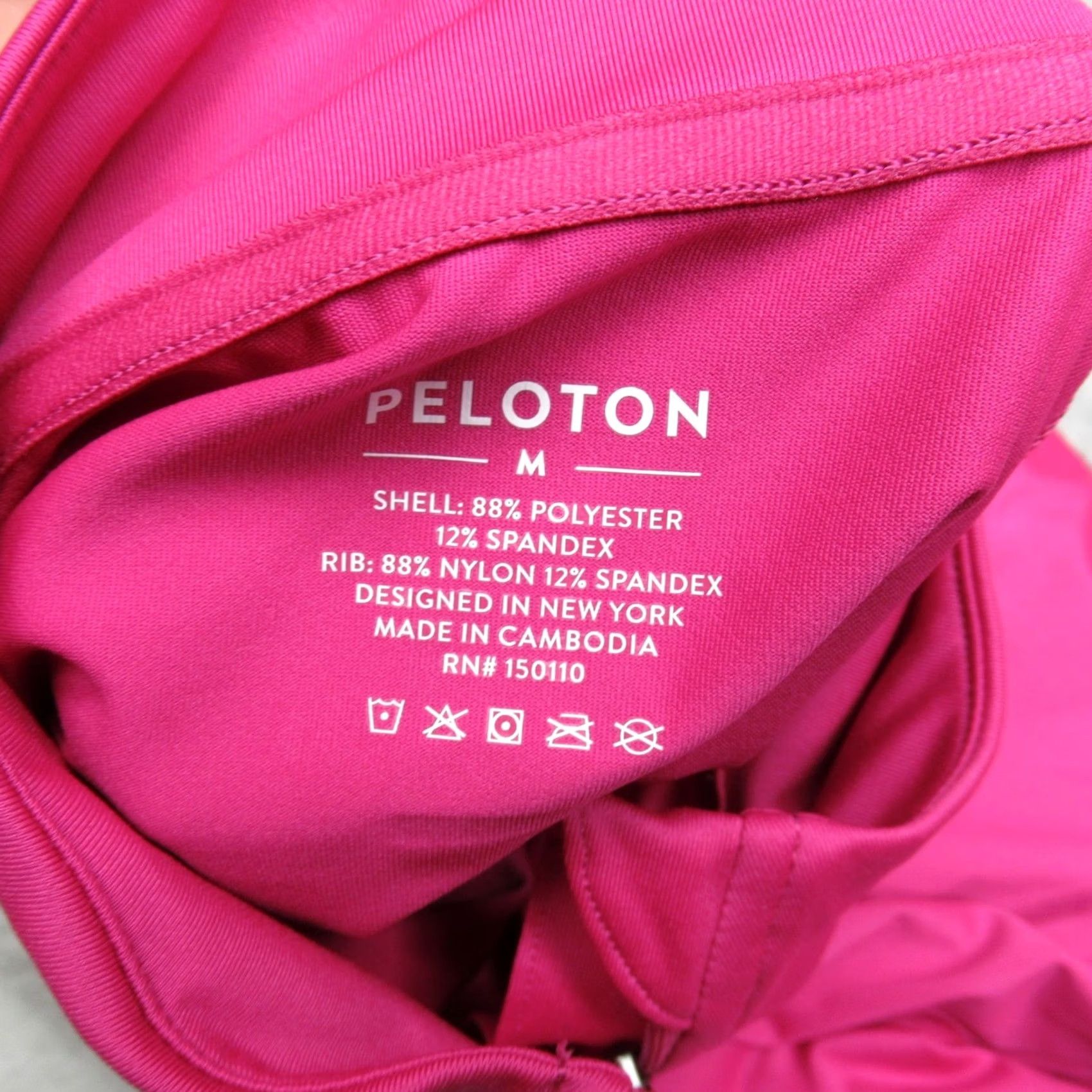 Pinko Peloton Womens Medium Pink Long Sleeve Zip Quarter Shirt Size M / US 6-8 / IT 42-44 - 3 Thumbnail