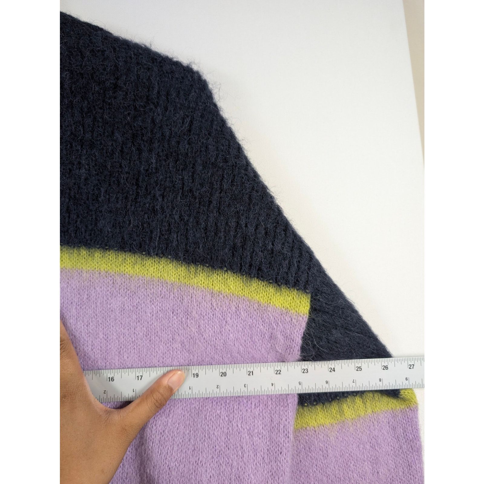 REVOLVE Revolve Cordova Alpaca Mohair Colorblock Fuzzy Knit Sweater Size S / US 4 / IT 40 - 7 Thumbnail