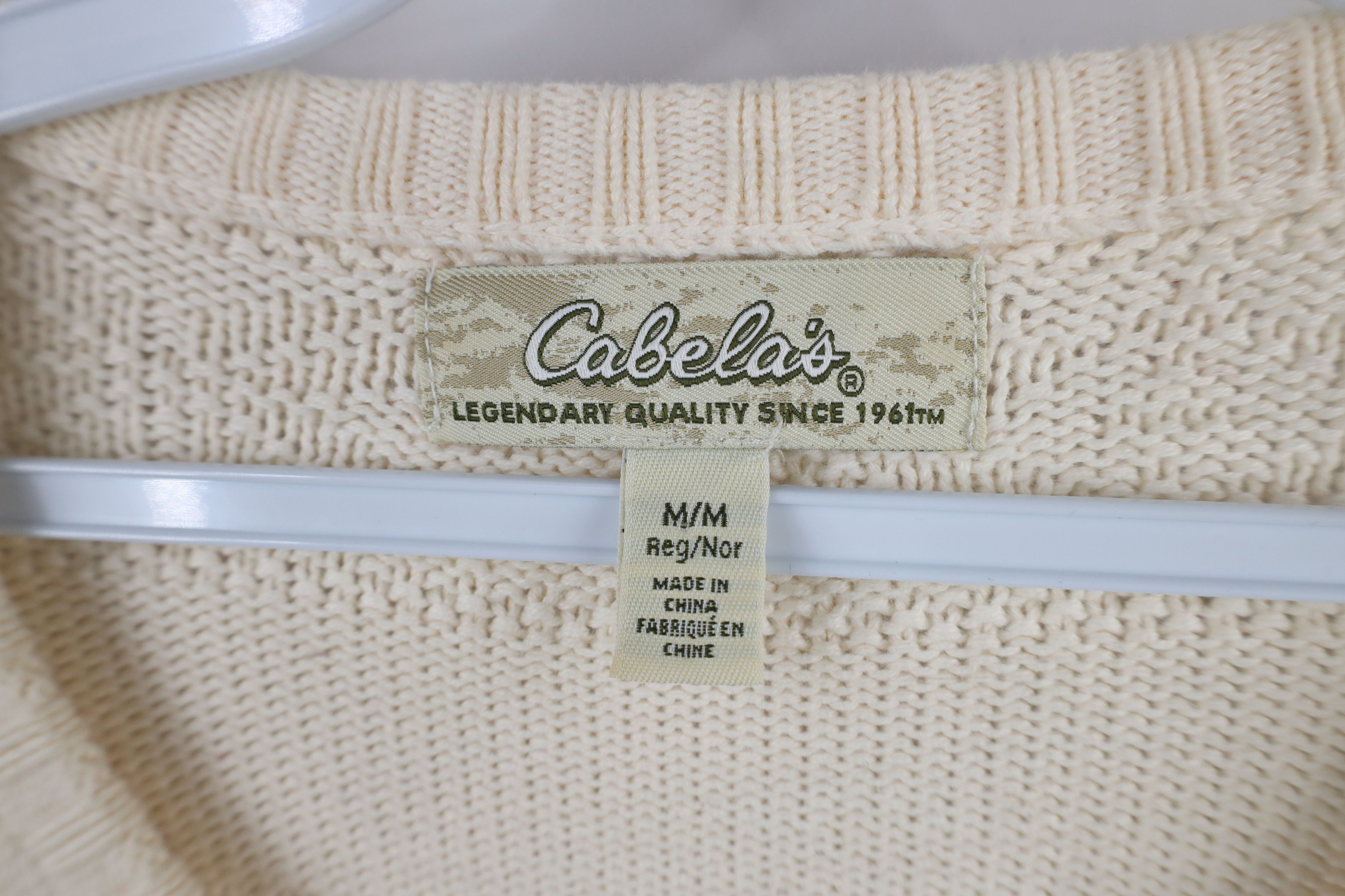 Cabelas × Vintage Vintage 90s Cabelas Mistletoe Deer Buck Knit Sweater Size M / US 6-8 / IT 42-44 - 8 Thumbnail