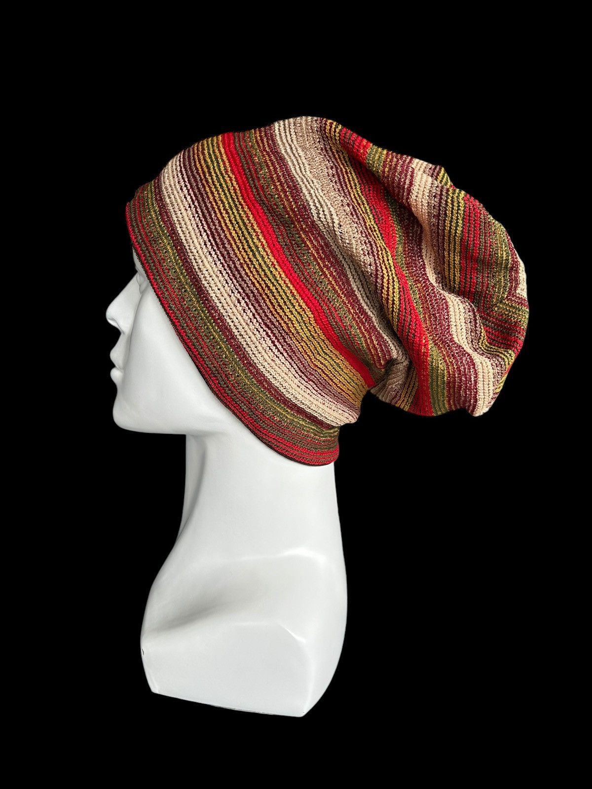 Japanese Brand × Kapital × Vintage Japanese Style Reversible big Beanie Hats Like Hippies Style Size ONE SIZE - 6 Thumbnail