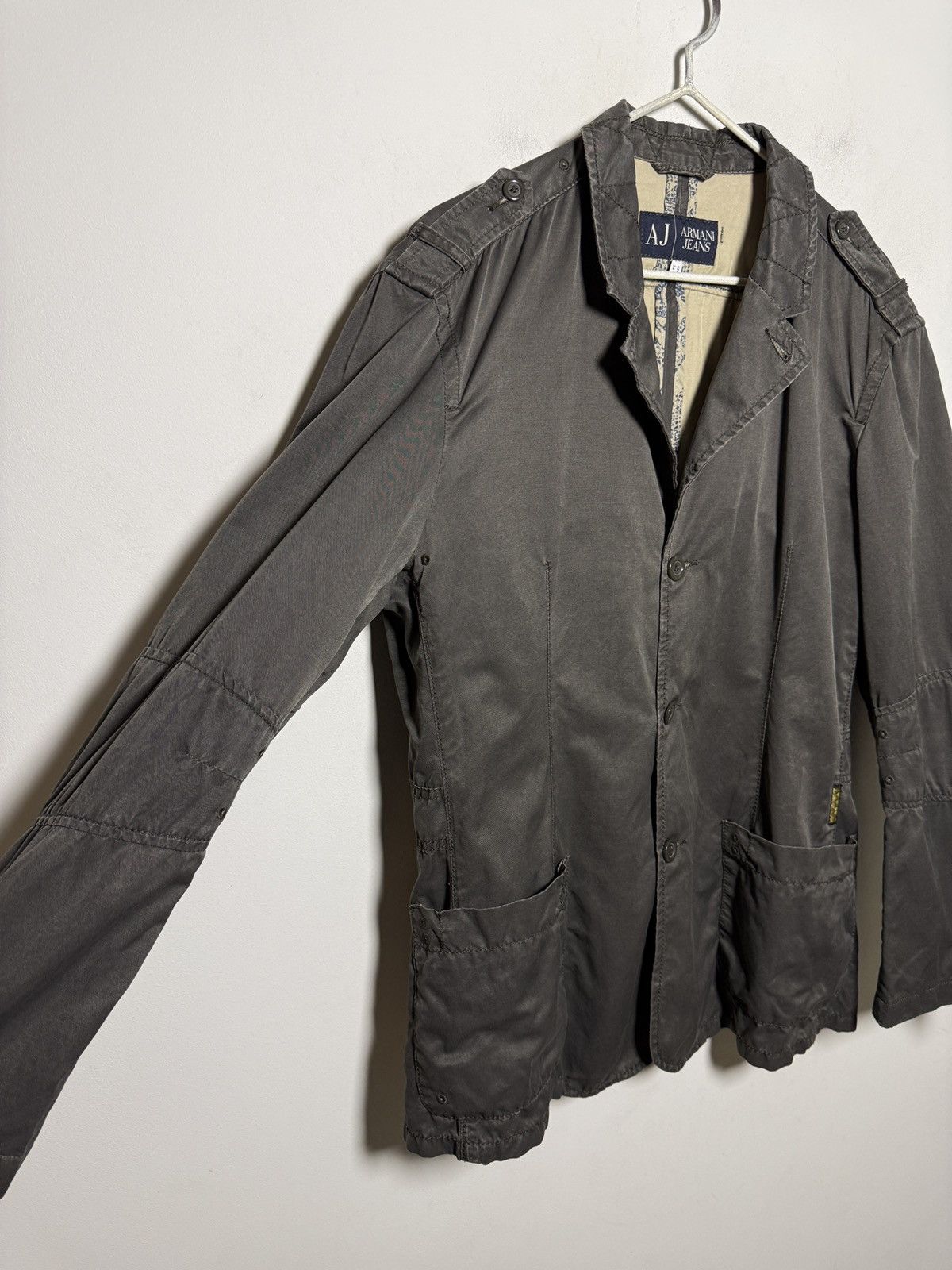 Giorgio Armani Armani Jeans Military Blazer Size US M / EU 48-50 / 2 - 5 Thumbnail