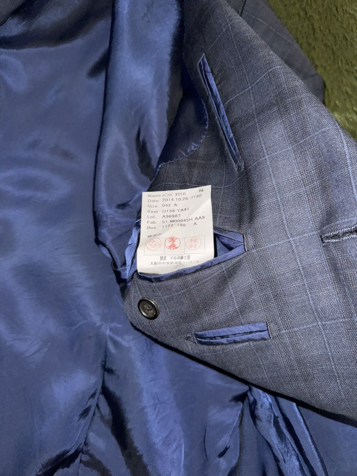 Loro Piana Loro Piana Fabric Japanese Tailor-Made Check Blazer Size 40S - 8 Thumbnail