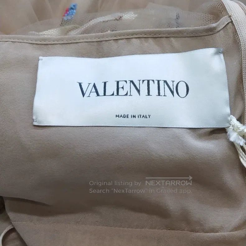 Valentino Valentino Beige embroidered studded bead dress Size XS / US 0-2 / IT 36-38 - 6 Thumbnail
