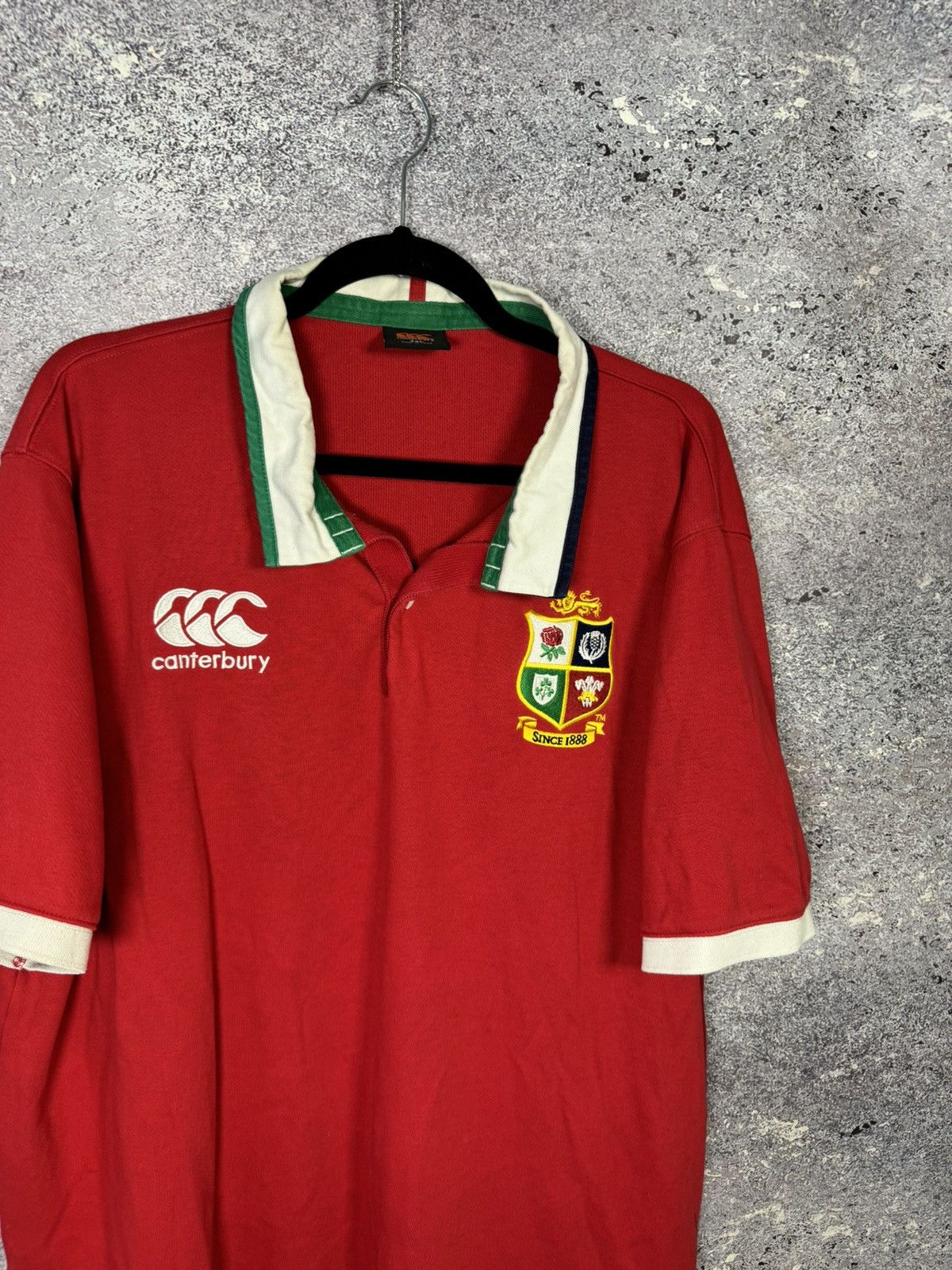 Canterbury of New Zealand Men’s Red British Irish Lions Rugby Jersey Canterbury 2XL Size US XXL / EU 58 / 5 - 2 Thumbnail