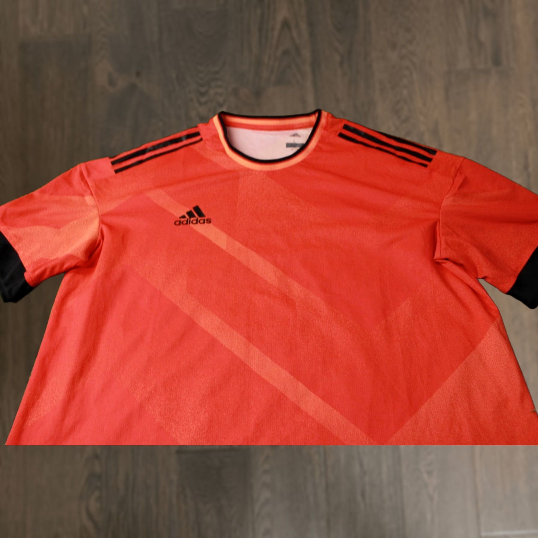 Adidas ADIDAS Tango PERFORMANCE ORIGINAL 2017 FOOTBALL SHIRT JERSEY L Orange, Peach and Black Mens Football Shirt 2017 Tango Century 2017 Size US L / EU 52-54 / 3 - 1 Thumbnail