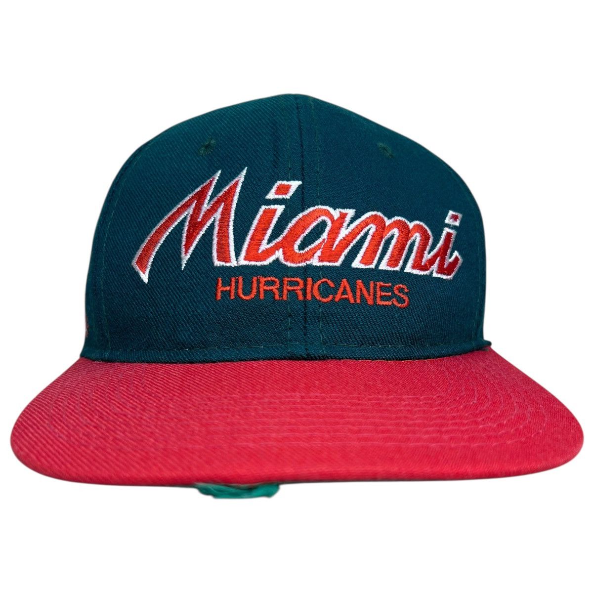 NCAA × Sports Specialties × Vintage 90s NCAA Miami Hurricanes Script Sports Specialties Snapback Size ONE SIZE - 1 Thumbnail