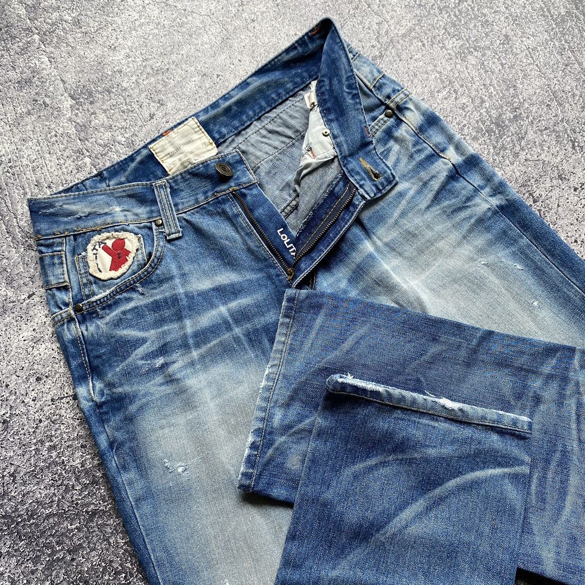 Japanese Brand YOSHIMOTO NARA x LOLITA Vintage Distressed Denim Jeans Size US 31 - 6 Thumbnail