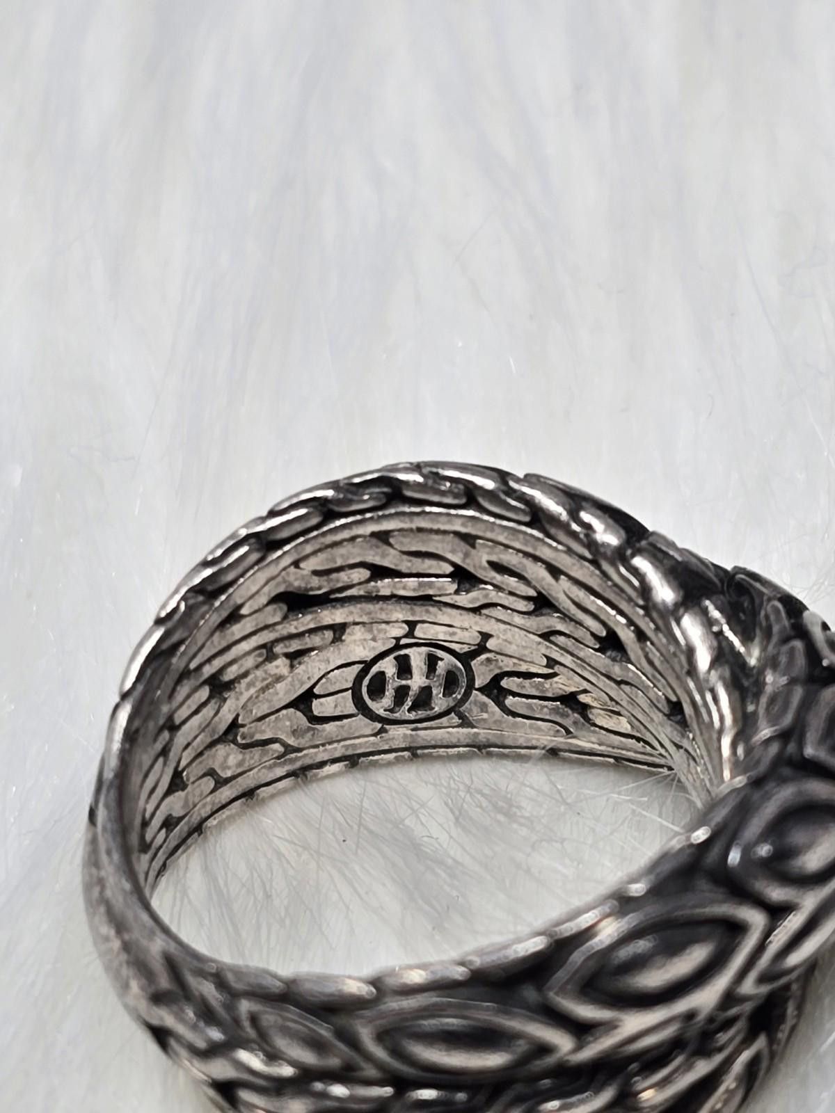 John Hardy John Hardy 925 Silver Batu Kawung Overlap Band Ring Size 7 Size ONE SIZE - 5 Thumbnail