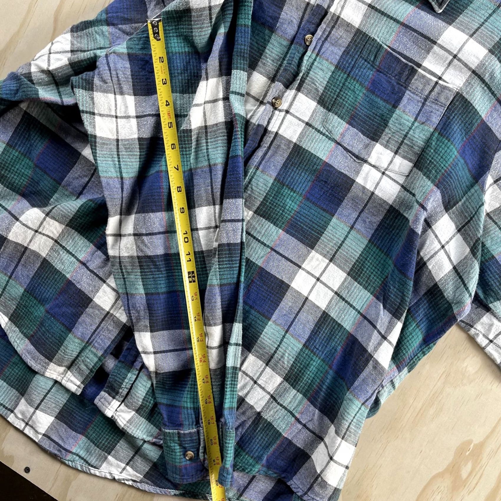 Vintage Vintage Campus Flannel Shirt Mens 3XL Blue Plaid Long Sleeve Button Up Workwear Size US XXL / EU 58 / 5 - 5 Thumbnail