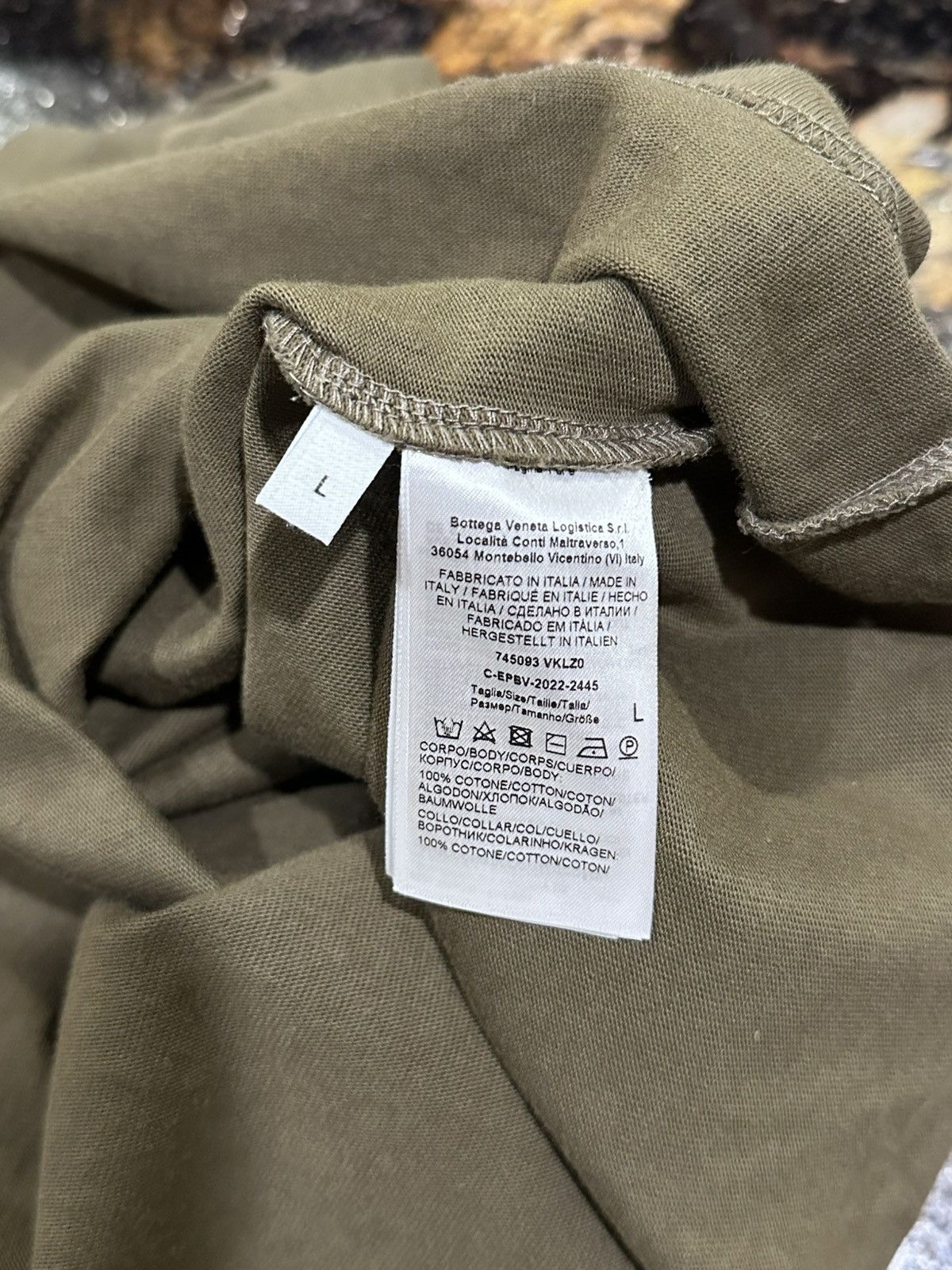Bottega Veneta Bottega Veneta Olive Green Pocket Short Sleeve Tee Size US L / EU 52-54 / 3 - 11 Thumbnail