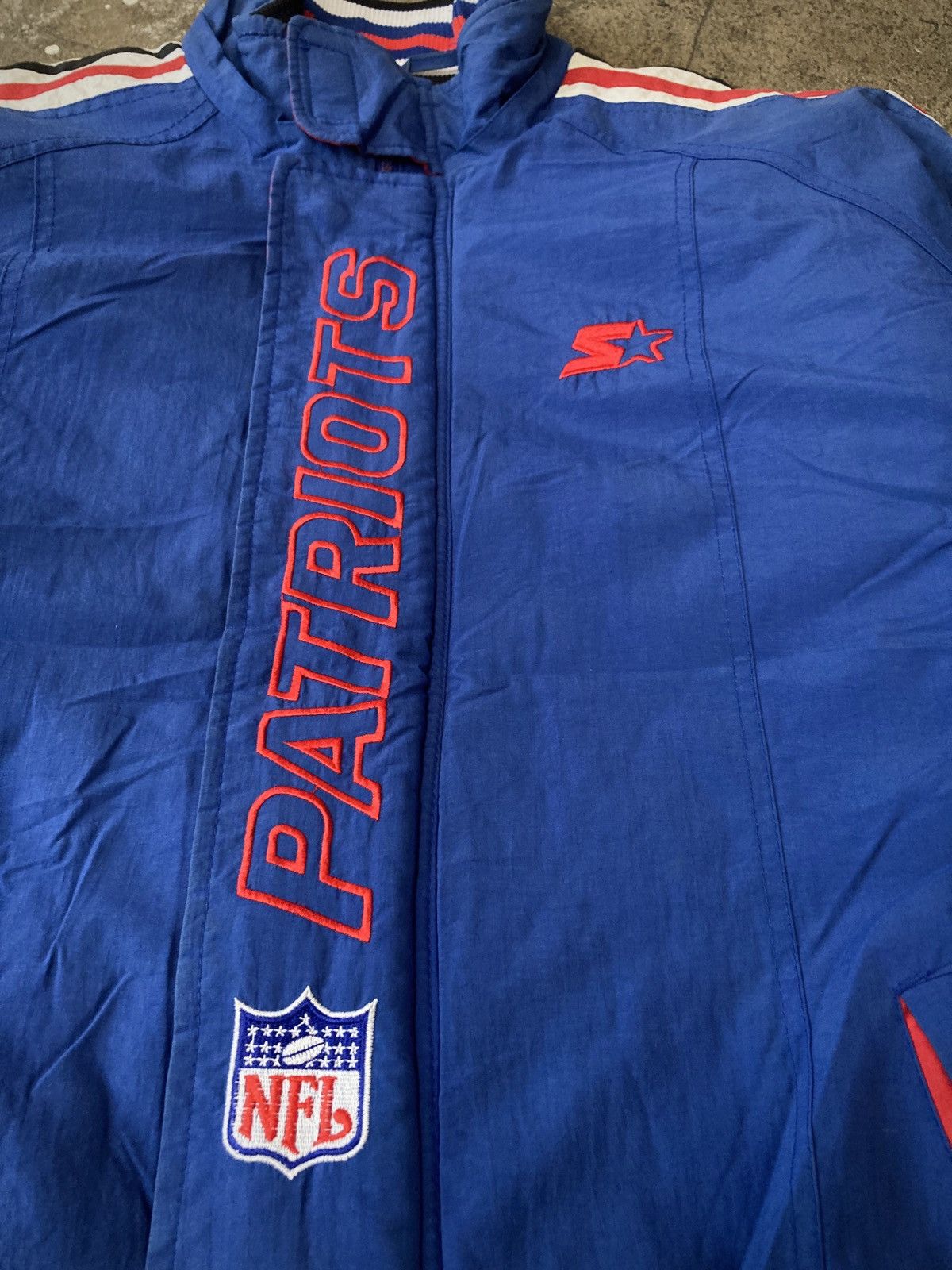 NFL × Starter × Vintage Vintage 90s Starter New England Patriots Parka Jacket Size US M / EU 48-50 / 2 - 4 Thumbnail