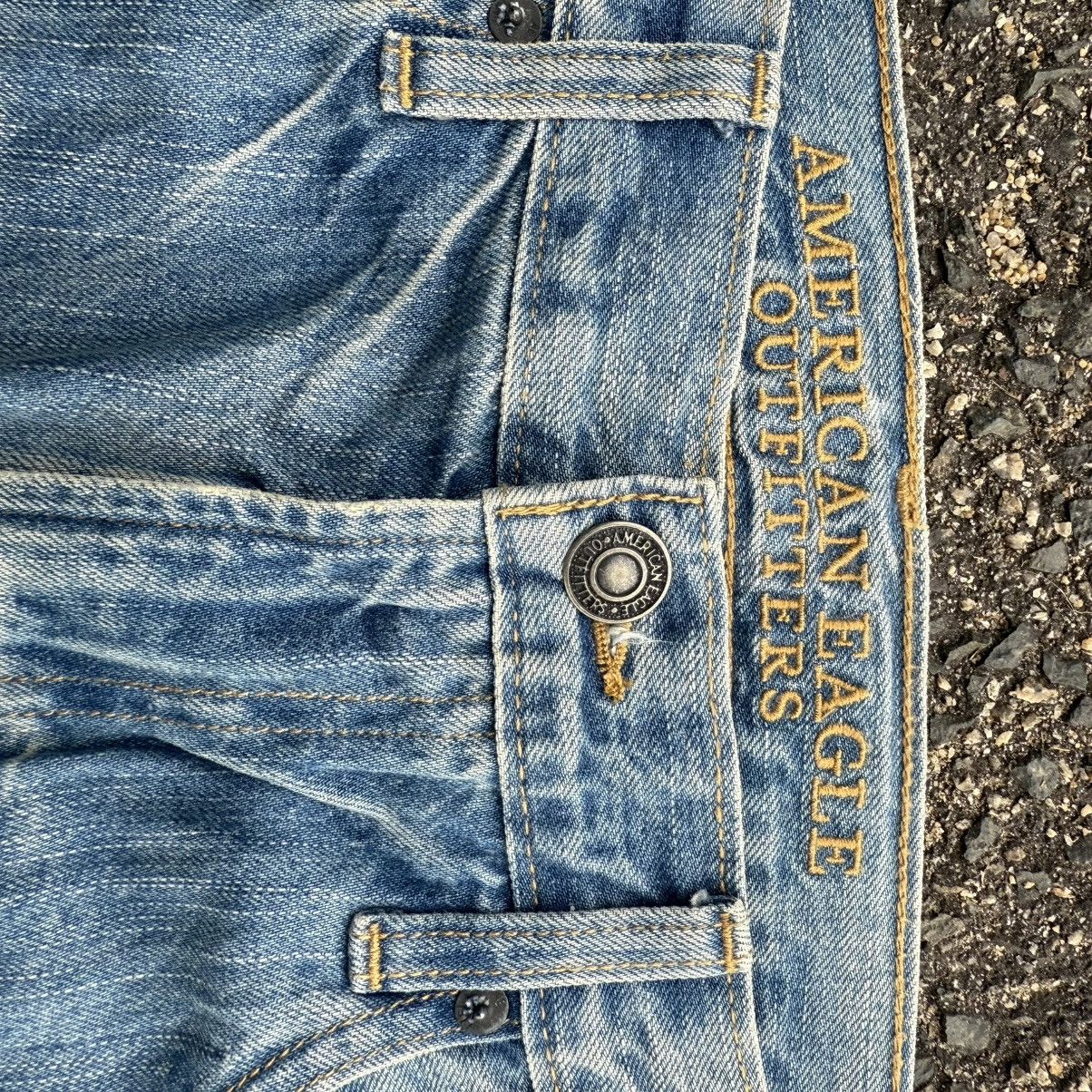 Japanese Brand VINTAGE A EAGLE SKINNY FADED RIPPEP JEAN DENIM PANTS Size US 36 / EU 52 - 7 Thumbnail