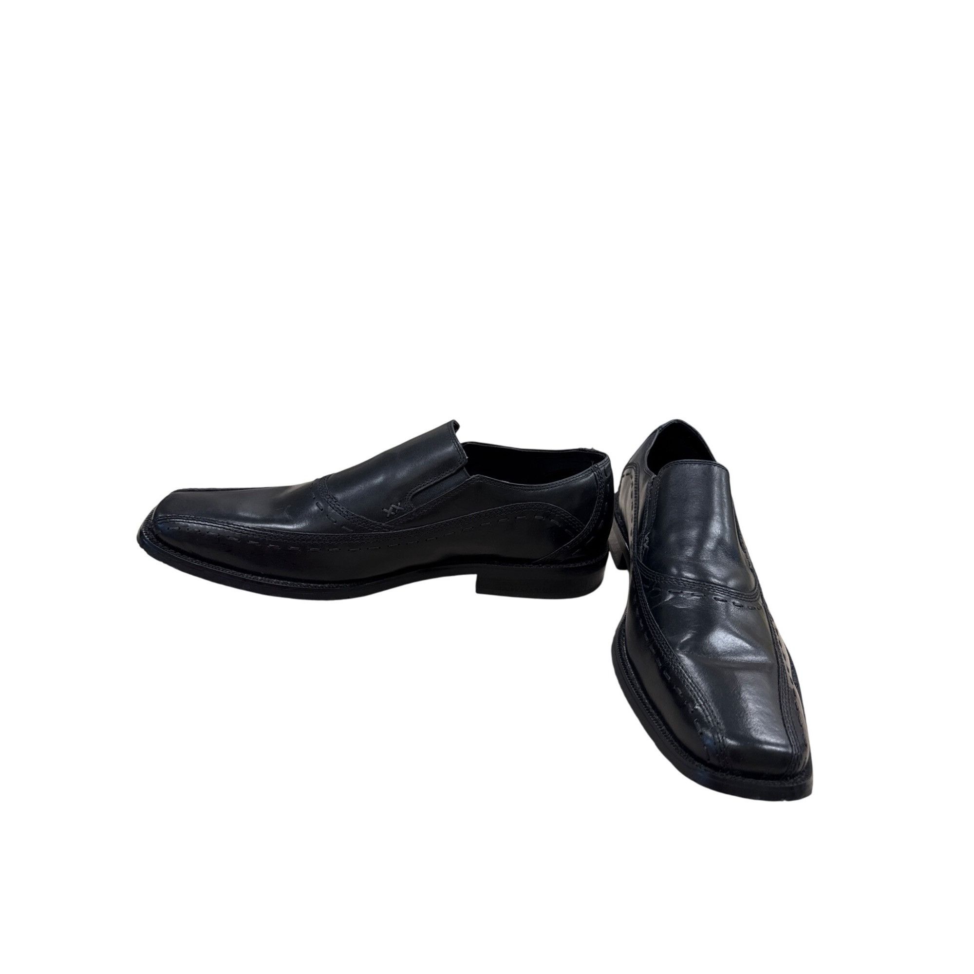 Nunn Bush Nunn Bush Mens Black Leather Loafers Size 10M SKU 7340 Size US 10 / EU 43 - 2 Thumbnail