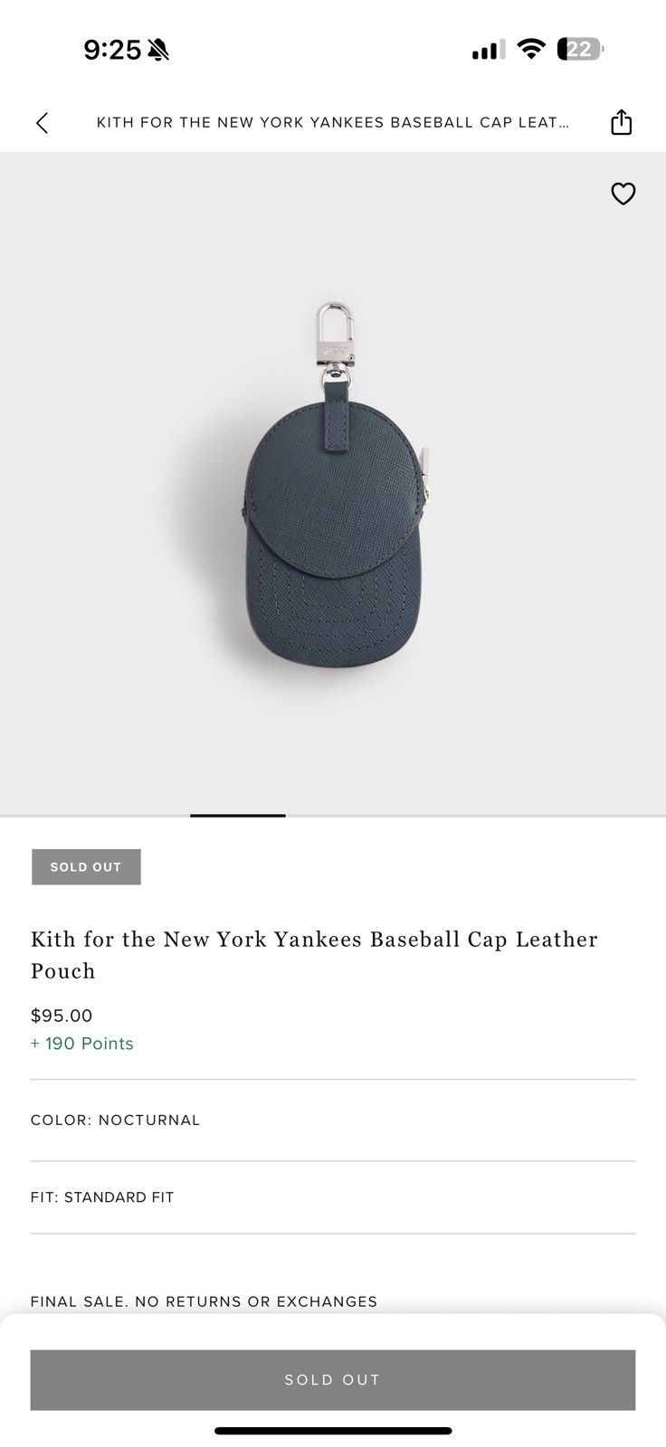Kith × New York Yankees Kith x New York Yankees Baseball Cap Leather Pouch Size ONE SIZE - 6 Thumbnail
