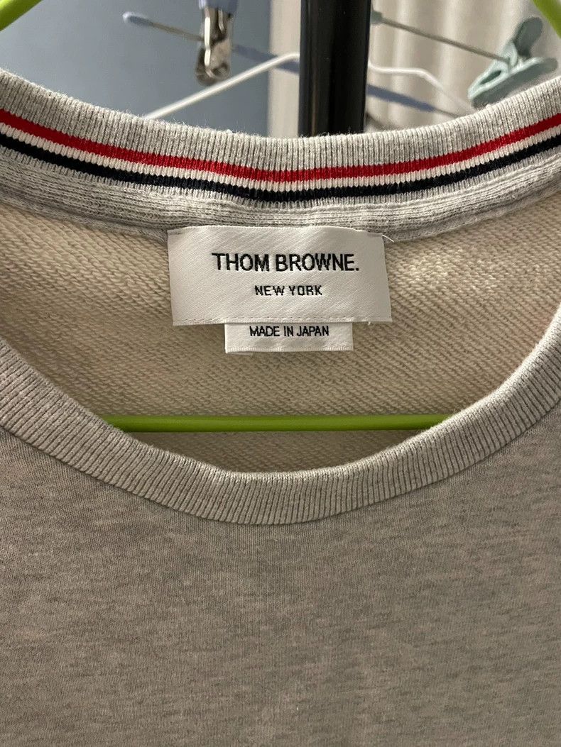 Thom Browne Thom Browne Light grey hoodie Size US L / EU 52-54 / 3 - 3 Thumbnail
