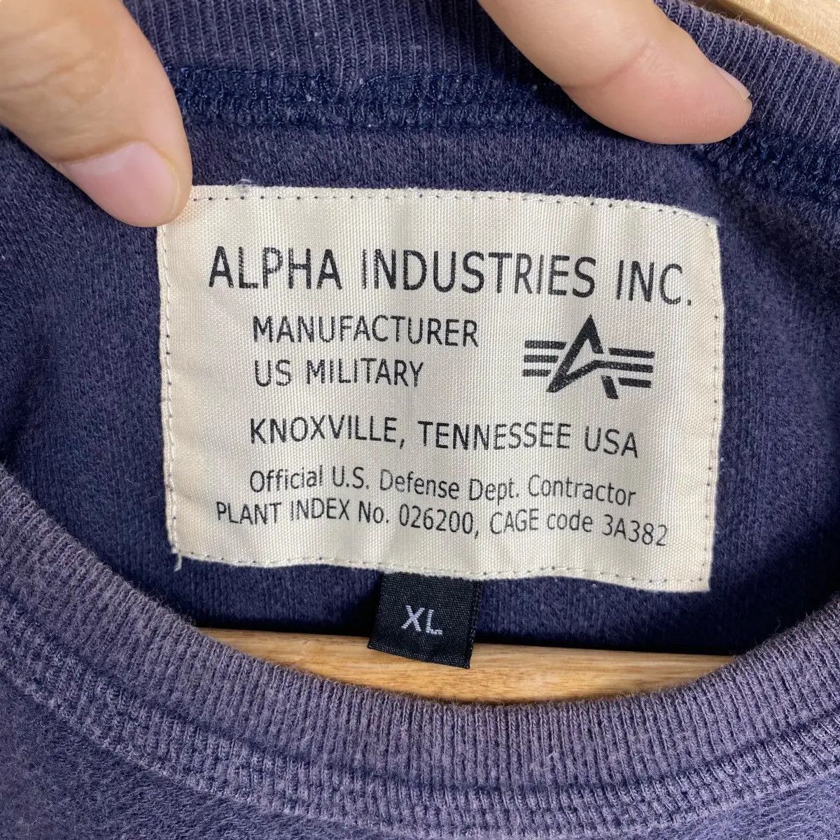 Alpha Industries ALPHA INDUSTRIES Authentic Flight Apparel Faded Tee Shirt Size US M / EU 48-50 / 2 - 6 Thumbnail