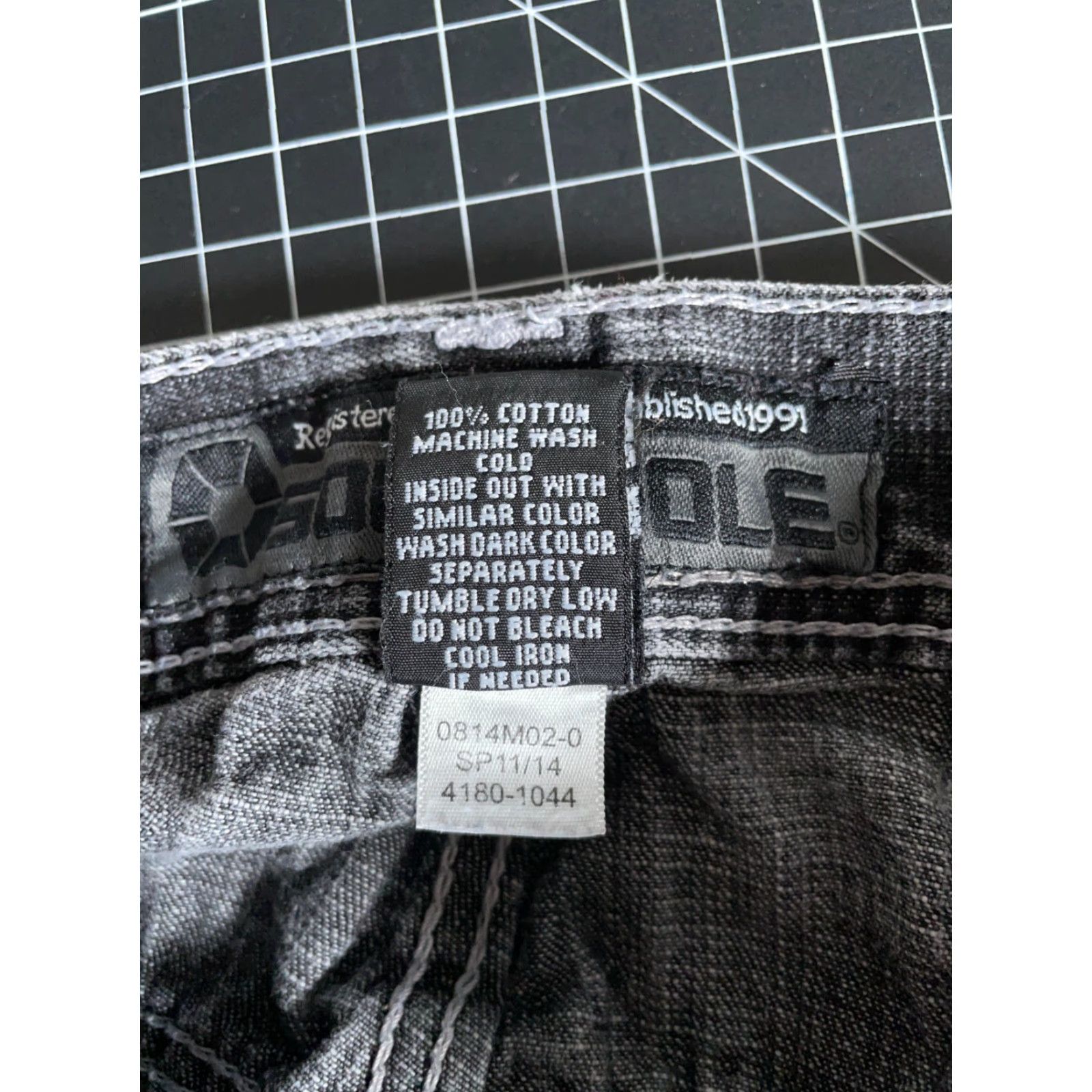 VINTAGE Southpole Jeans Baggy Fit Mens 35 x 31 Gray Denim 100% Cotton Zip Fly Hip Hop Style 90s Mens