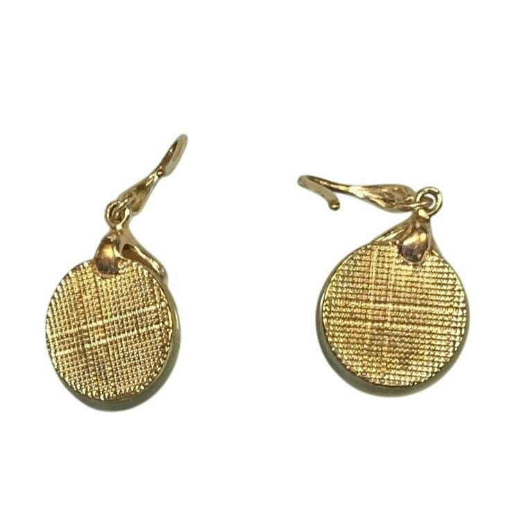 Other Gold Tone and Pale Pink Dangle Earrings With Rhinestones & A Size ONE SIZE - 3 Thumbnail