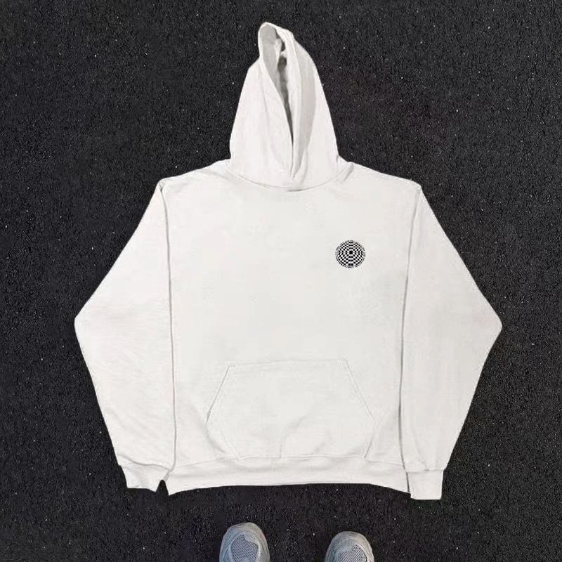 Japanese Brand Vintage Style Mesh Circle Print XXL Hooded Sweatshirt Size US XXL / EU 58 / 5 - 4 Thumbnail