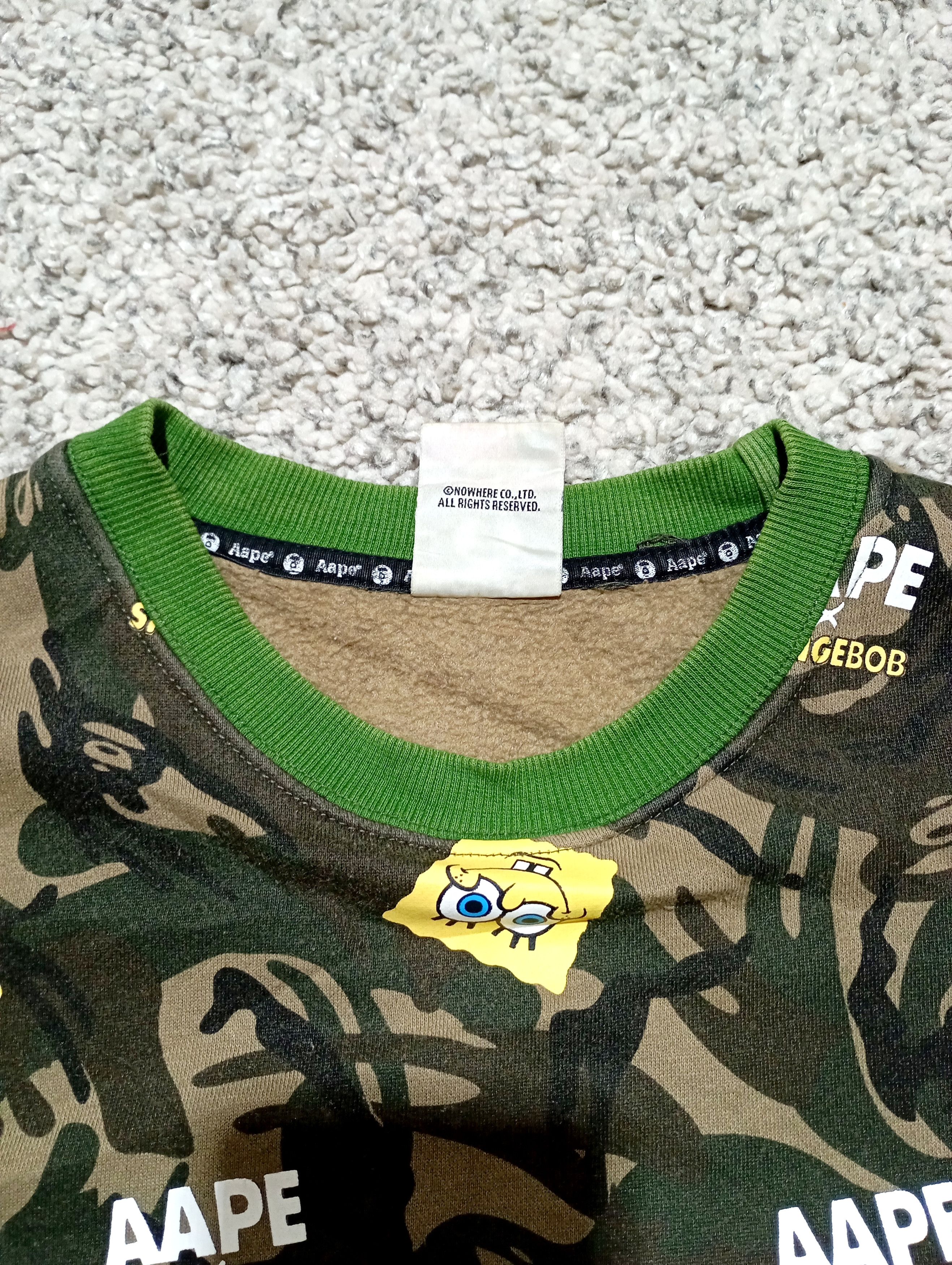 Aape Aape by A Bathing Ape x SpongeBob Crewneck Sweatshirt Size US XL / EU 56 / 4 - 6 Thumbnail