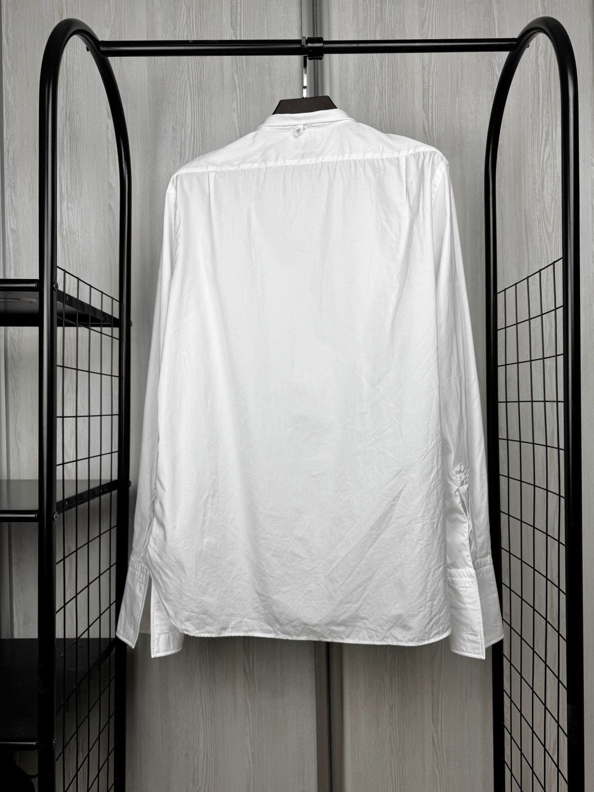 Boggi Boggi Milano white tuxedo cufflinks classic suit shirt 17.5 Size 44R - 8 Thumbnail