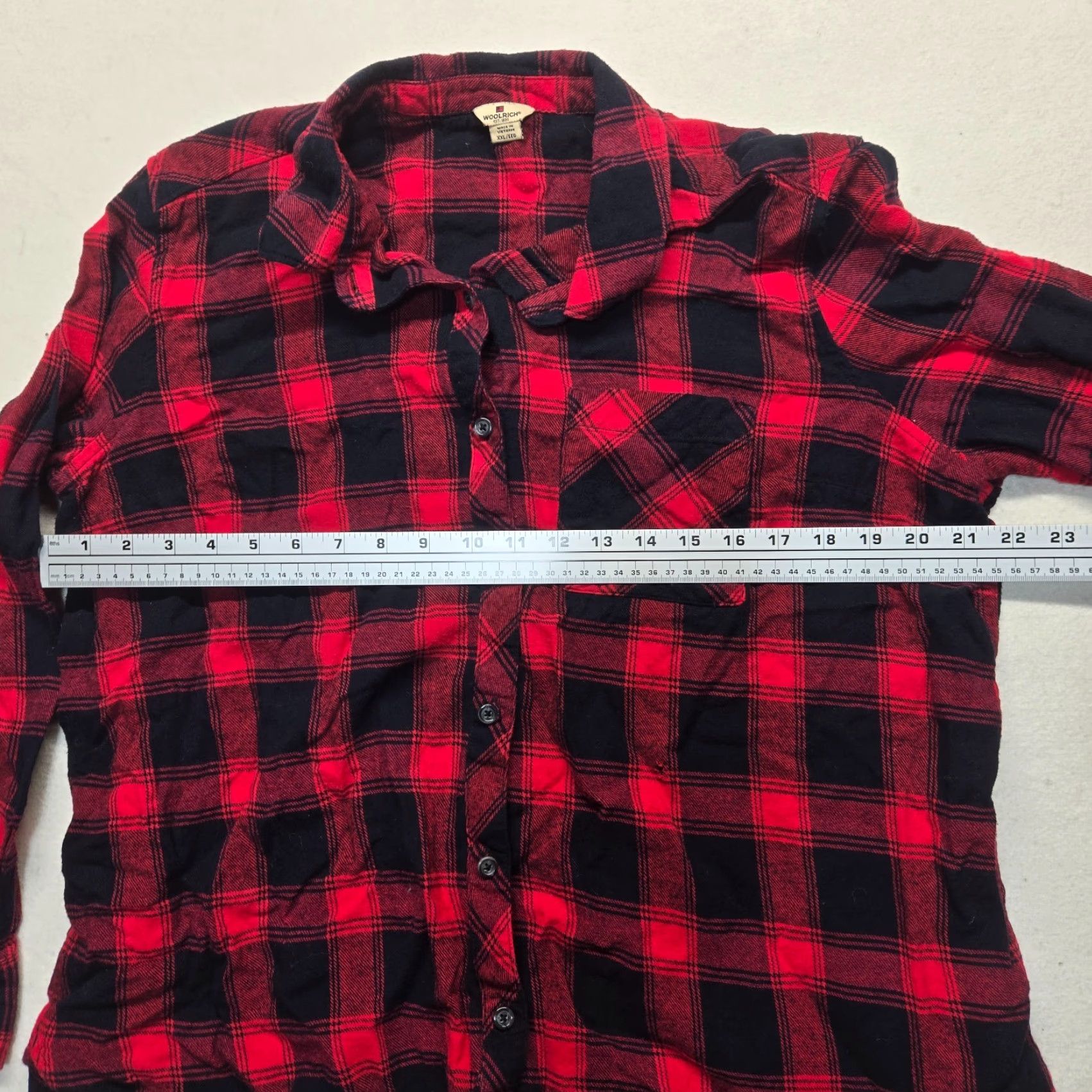 Vintage VINTAGE Woolrich Shirt Plaid Button-Up 2XL Women Red Black Buffalo Check Casual Everyday 90s Womens Size XXL / US 16-18 / IT 52-54 - 4 Thumbnail